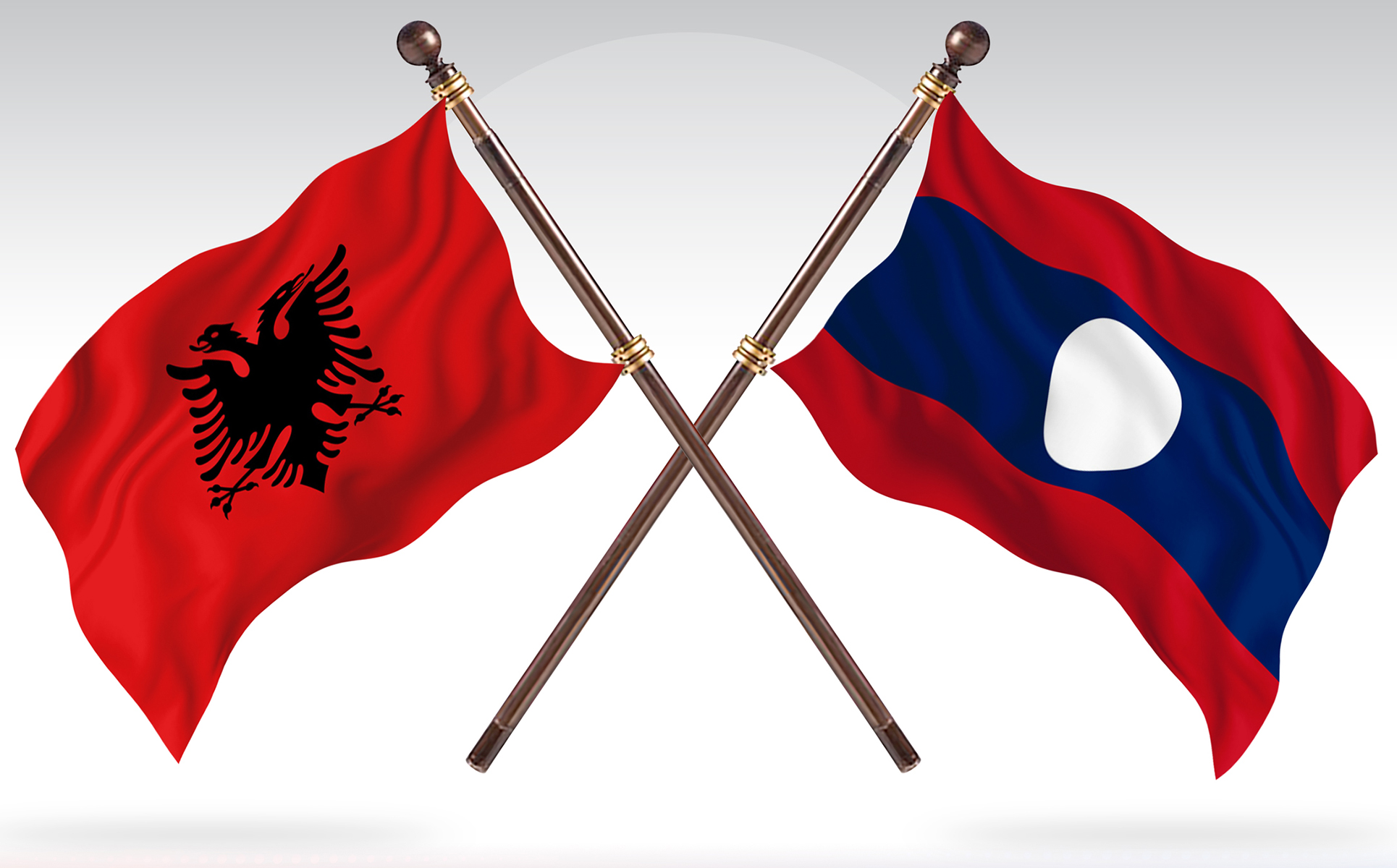 Download Иллюстрация "Albania versus Laos Two Countries Flags - Illustration" / Albania versus Laos Two Countries Flags - Illustration - Иллюстрация на тему графика national,patriotic,europe,asia,republic,map,flag,country,cartography,geography,nation,illustration,graphic,vector,state,world,isolated,symbol,border,icon