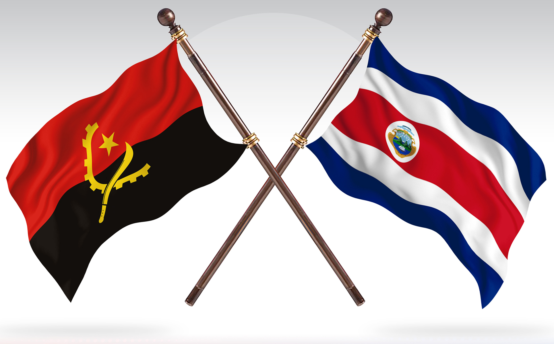 Download Иллюстрация "Angola versus Costa Rica Two Countries Flags - Illustration" / Angola versus Costa Rica Two Countries Flags - Illustration - Иллюстрация на тему графика national,patriotic,europe,asia,republic,map,flag,country,cartography,geography,nation,illustration,graphic,vector,state,world,isolated,symbol,border,icon
