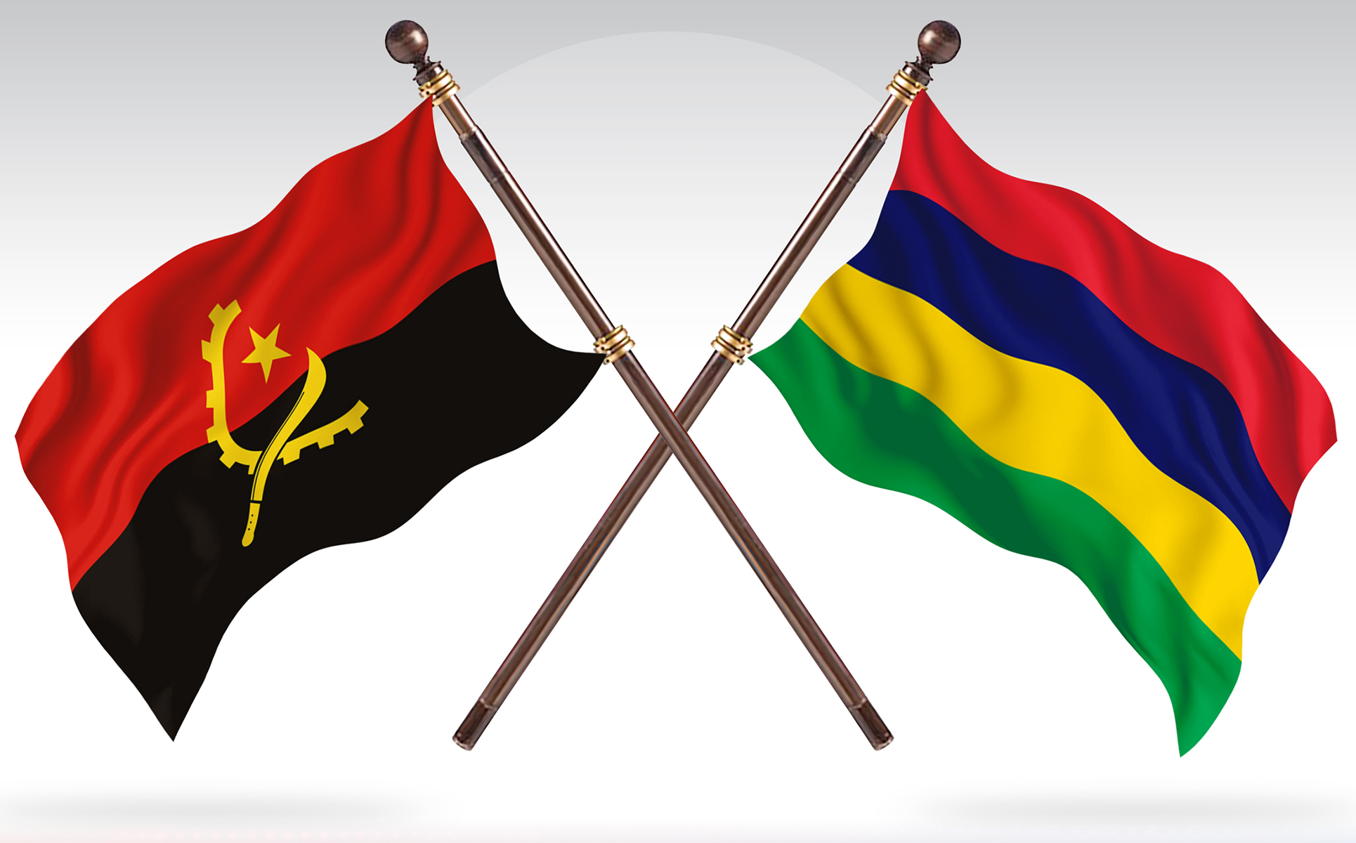 Download Иллюстрация "Angola versus Mauritius Two Countries Flags - Illustration" / Angola versus Mauritius Two Countries Flags - Illustration - Иллюстрация на тему графика national,patriotic,europe,asia,republic,map,flag,country,cartography,geography,nation,illustration,graphic,vector,state,world,isolated,symbol,border,icon