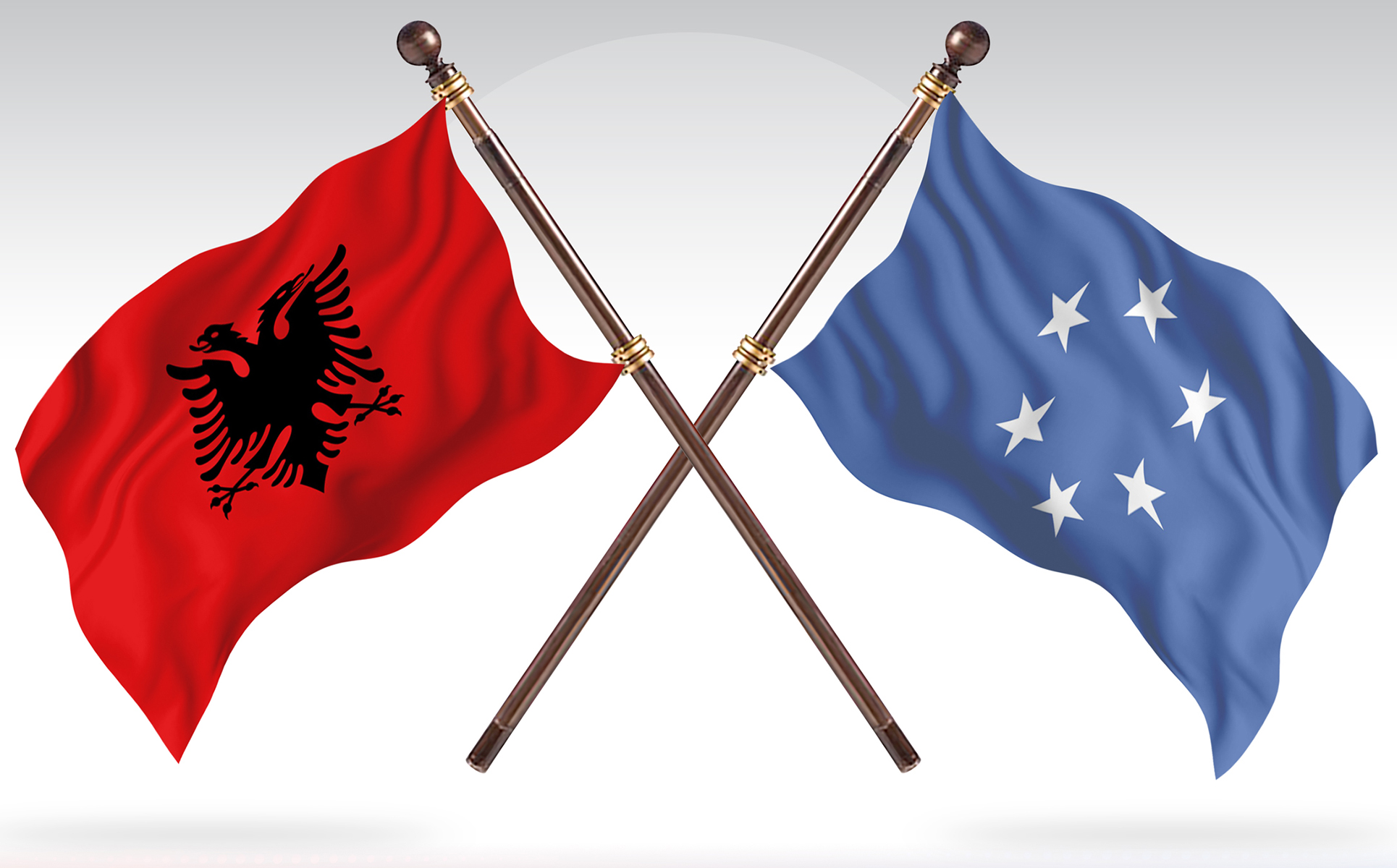 Download Иллюстрация "Albania versus Micronesia Two Countries Flags - Illustration" / Albania versus Micronesia Two Countries Flags - Illustration - Иллюстрация на тему графика national,patriotic,europe,asia,republic,map,flag,country,cartography,geography,nation,illustration,graphic,vector,state,world,isolated,symbol,border,icon