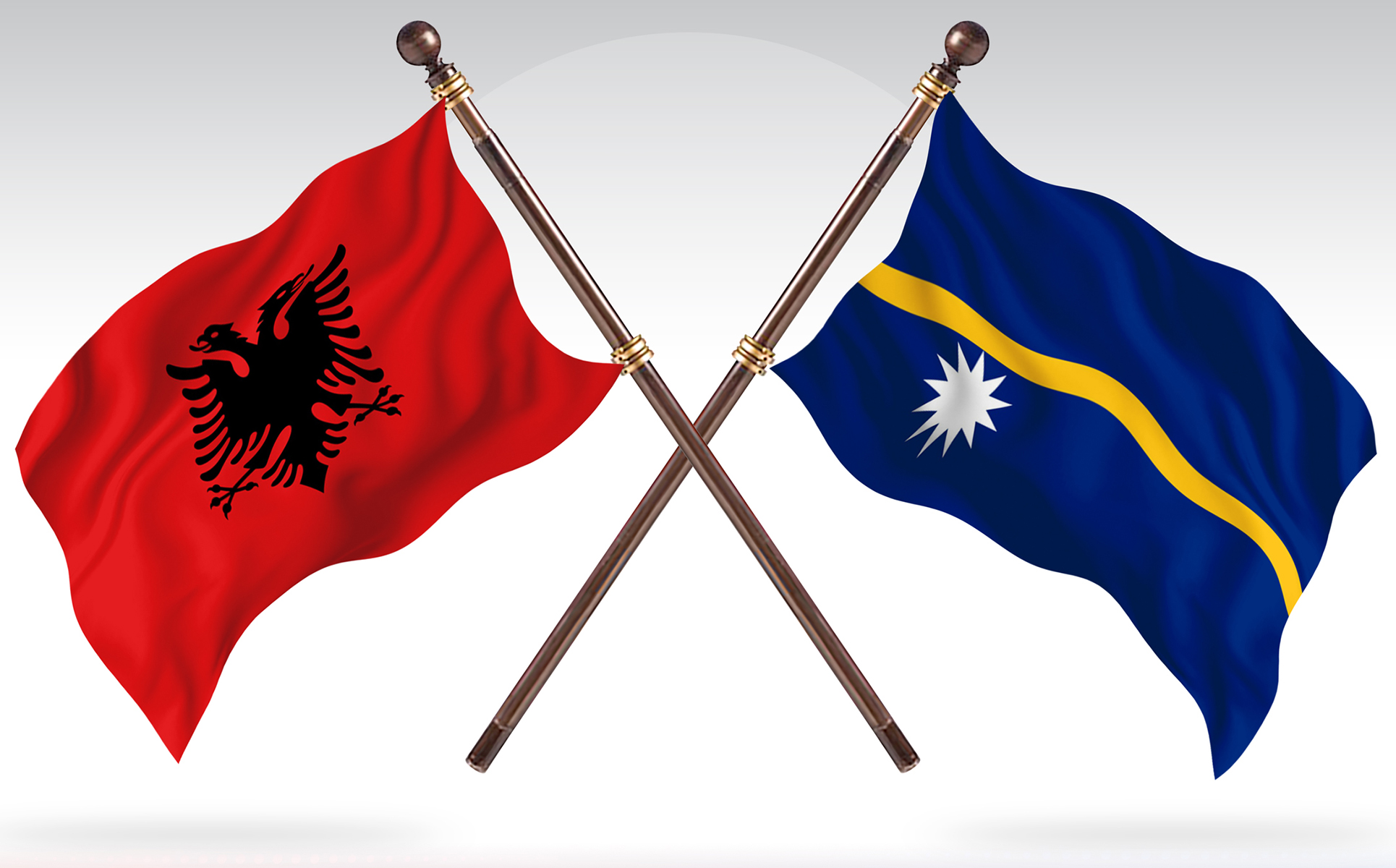 Download Иллюстрация "Albania versus Nauru Two Countries Flags - Illustration" / Albania versus Nauru Two Countries Flags - Illustration - Иллюстрация на тему графика national,patriotic,europe,asia,republic,map,flag,country,cartography,geography,nation,illustration,graphic,vector,state,world,isolated,symbol,border,icon