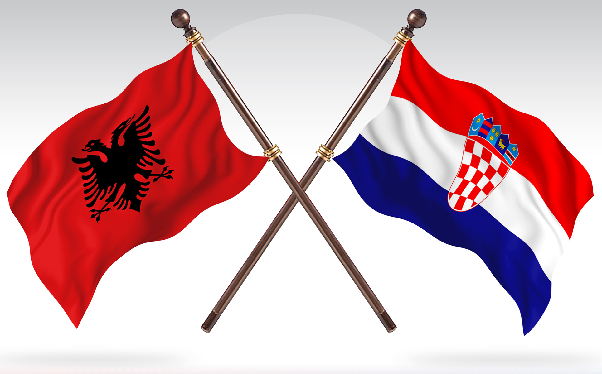 Download Иллюстрация "Albania versus Croatia Two Countries Flags - Illustration" / Albania versus Croatia Two Countries Flags - Illustration - Иллюстрация на тему графика national,patriotic,europe,asia,republic,map,flag,country,cartography,geography,nation,illustration,graphic,vector,state,world,isolated,symbol,border,icon