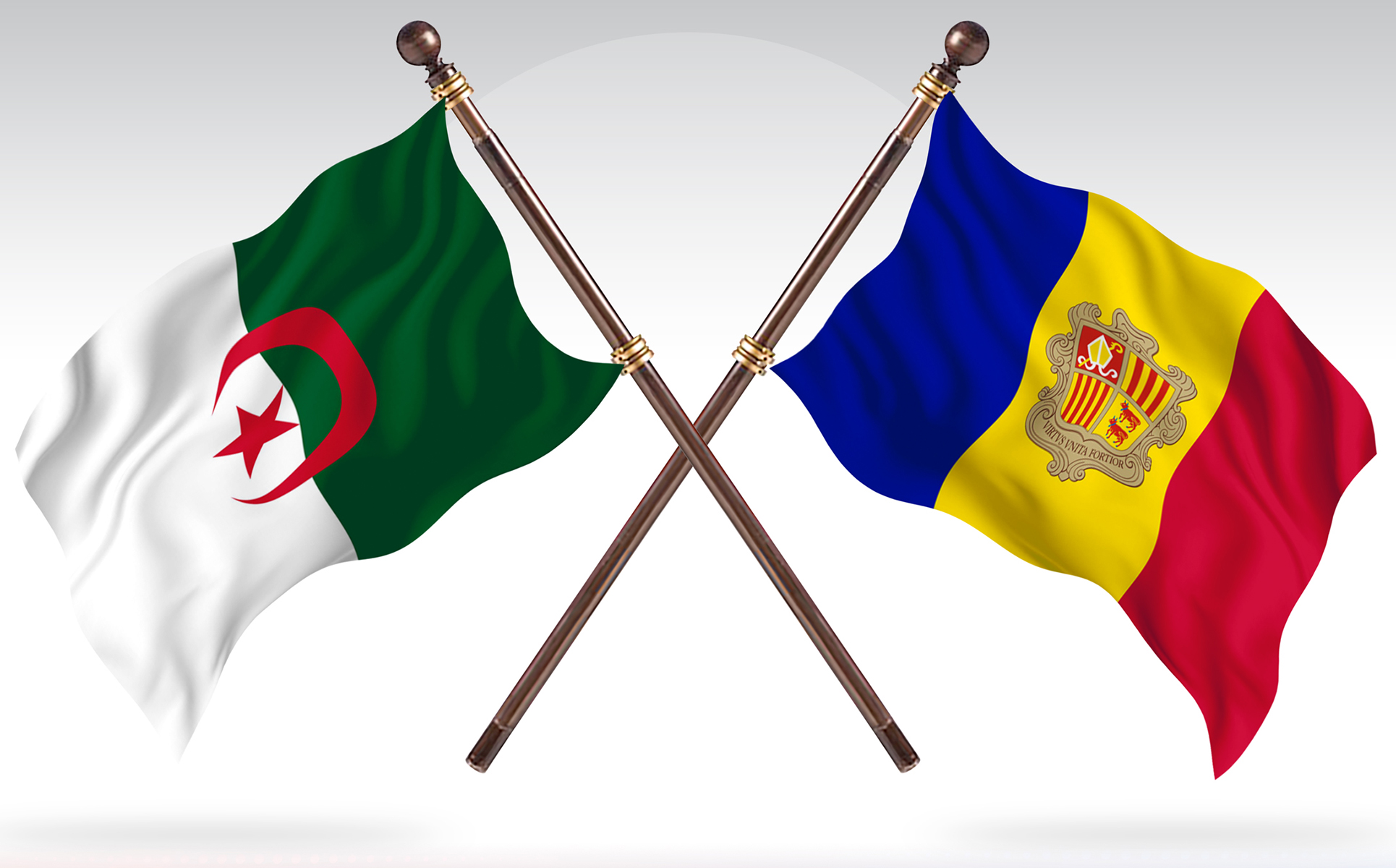 Download Иллюстрация "Algeria versus Andorra Two Countries Flags - Illustration" / Algeria versus Andorra Two Countries Flags - Illustration - Иллюстрация на тему графика national,patriotic,europe,asia,republic,map,flag,country,cartography,geography,nation,illustration,graphic,vector,state,world,isolated,symbol,border,icon