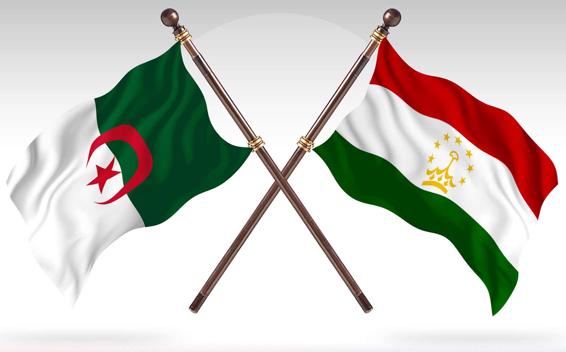 Download Иллюстрация "Algeria versus Tajikistan Two Countries Flags - Illustration" / Algeria versus Tajikistan Two Countries Flags - Illustration - Иллюстрация на тему графика national,patriotic,europe,asia,republic,map,flag,country,cartography,geography,nation,illustration,graphic,vector,state,world,isolated,symbol,border,icon