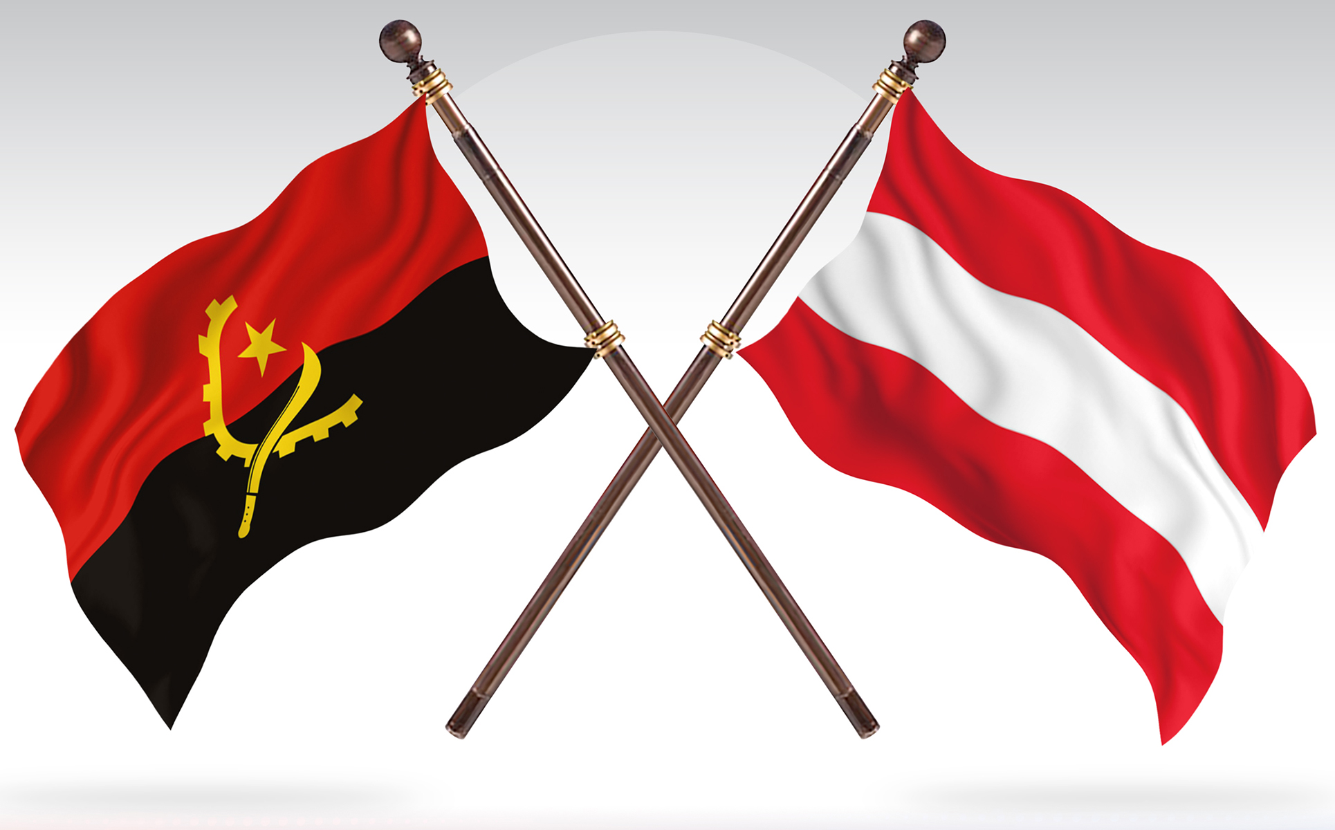 Download Иллюстрация "Angola versus Austria Two Countries Flags - Illustration" / Angola versus Austria Two Countries Flags - Illustration - Иллюстрация на тему графика national,patriotic,europe,asia,republic,map,flag,country,cartography,geography,nation,illustration,graphic,vector,state,world,isolated,symbol,border,icon