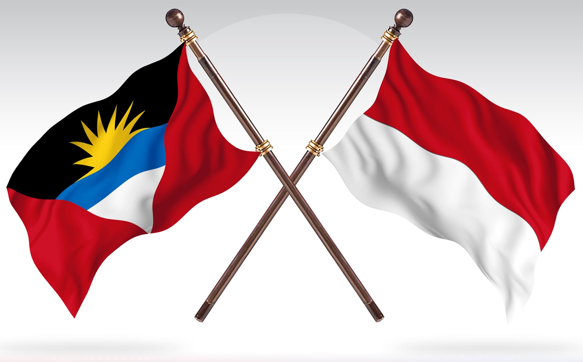 Download Иллюстрация "Antigua versus Monaco Two Countries Flags - Illustration" / Antigua versus Monaco Two Countries Flags - Illustration - Иллюстрация на тему графика national,patriotic,europe,asia,republic,map,flag,country,cartography,geography,nation,illustration,graphic,vector,state,world,isolated,symbol,border,icon