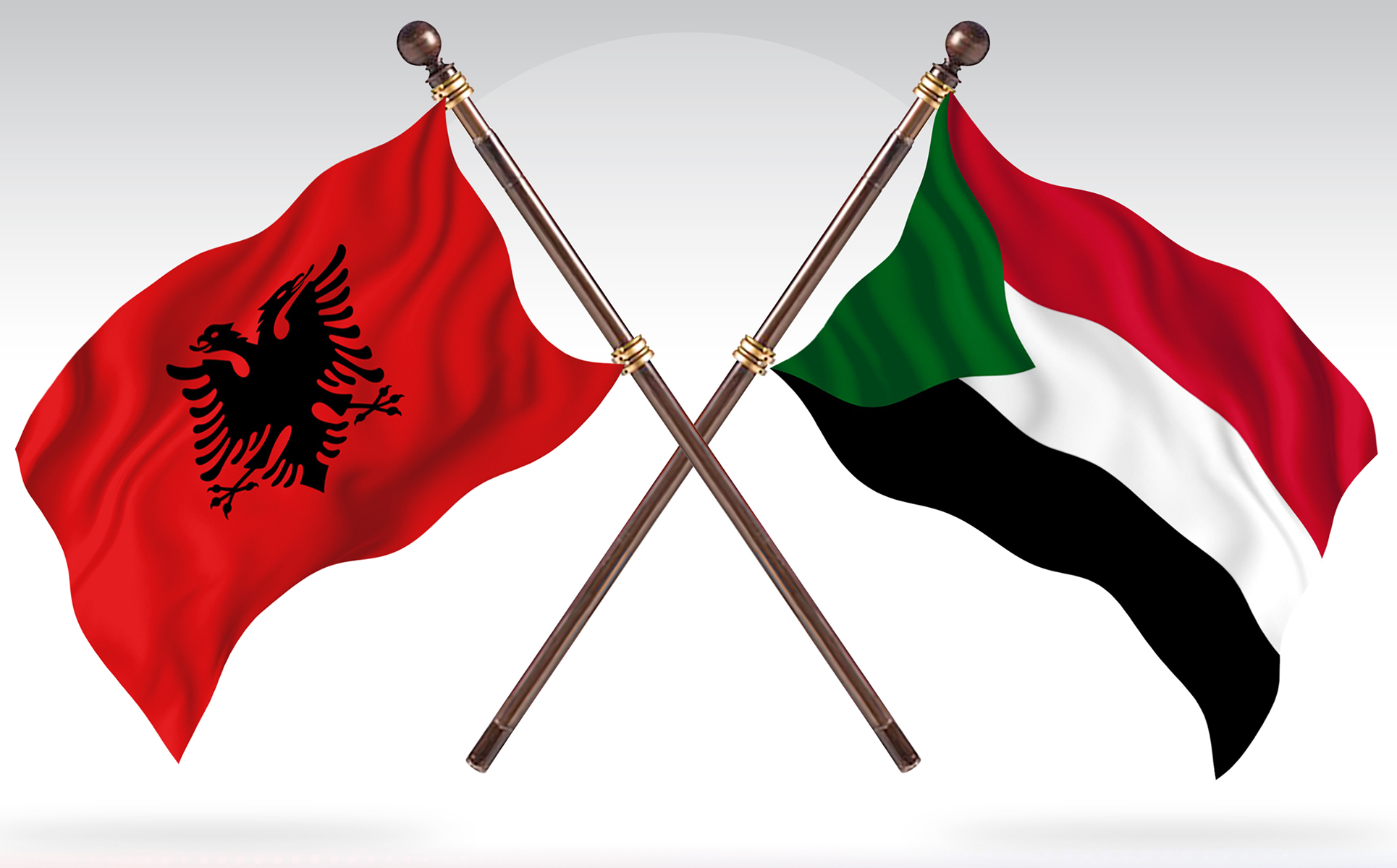 Download Иллюстрация "Albania versus Sudan Two Countries Flags - Illustration" / Albania versus Sudan Two Countries Flags - Illustration - Иллюстрация на тему графика national,patriotic,europe,asia,republic,map,flag,country,cartography,geography,nation,illustration,graphic,vector,state,world,isolated,symbol,border,icon