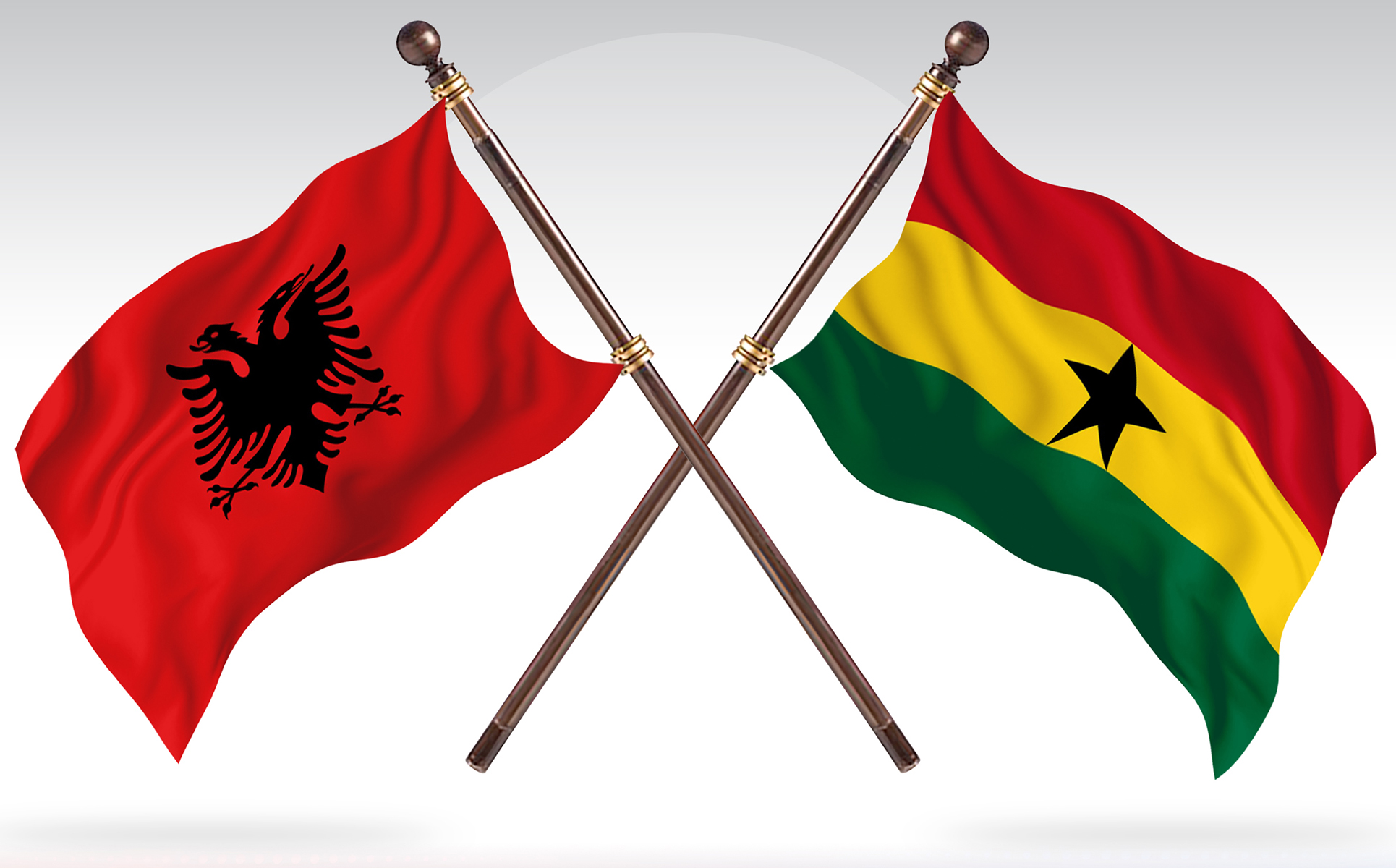 Download Иллюстрация "Albania versus Ghana Two Countries Flags - Illustration" / Albania versus Ghana Two Countries Flags - Illustration - Иллюстрация на тему графика national,patriotic,europe,asia,republic,map,flag,country,cartography,geography,nation,illustration,graphic,vector,state,world,isolated,symbol,border,icon