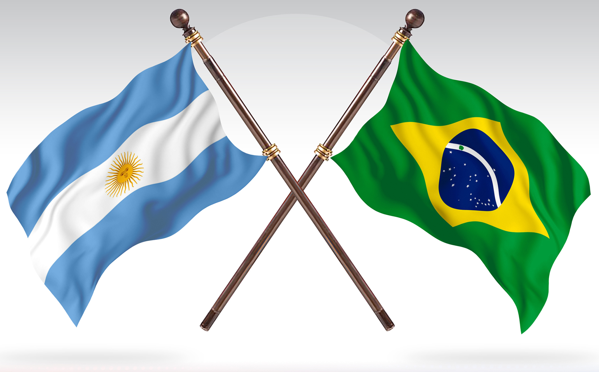 Download Иллюстрация "Argentina versus Brazil Two Countries Flags - Illustration" / Argentina versus Brazil Two Countries Flags - Illustration - Иллюстрация на тему графика national,patriotic,europe,asia,republic,map,flag,country,cartography,geography,nation,illustration,graphic,vector,state,world,isolated,symbol,border,icon