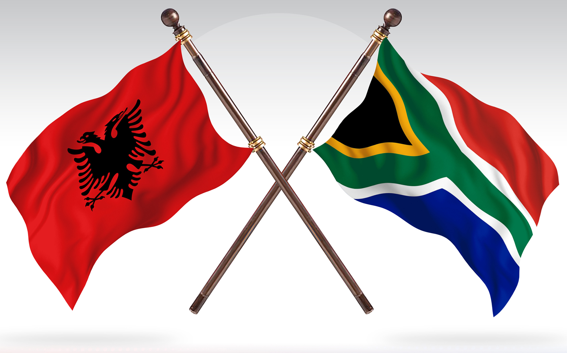 Download Иллюстрация "Albania versus South Africa Two Countries Flags - Illustration" / Albania versus South Africa Two Countries Flags - Illustration - Иллюстрация на тему графика national,patriotic,europe,asia,republic,map,flag,country,cartography,geography,nation,illustration,graphic,vector,state,world,isolated,symbol,border,icon