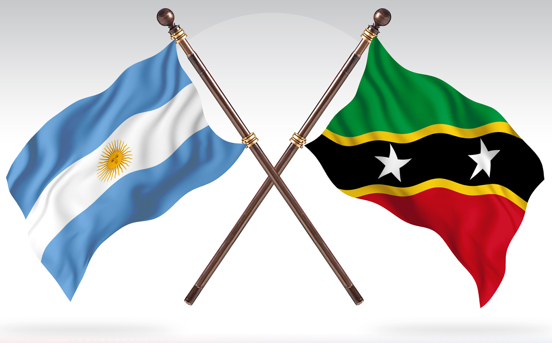 Download Иллюстрация "Argentina versus Saint Kitts &amp; Nevis Two Countries Flags - Illustration" / Argentina versus Saint Kitts &amp; Nevis Two Countries Flags - Illustration - Иллюстрация на тему графика national,patriotic,europe,asia,republic,map,flag,country,cartography,geography,nation,illustration,graphic,vector,state,world,isolated,symbol,border,icon