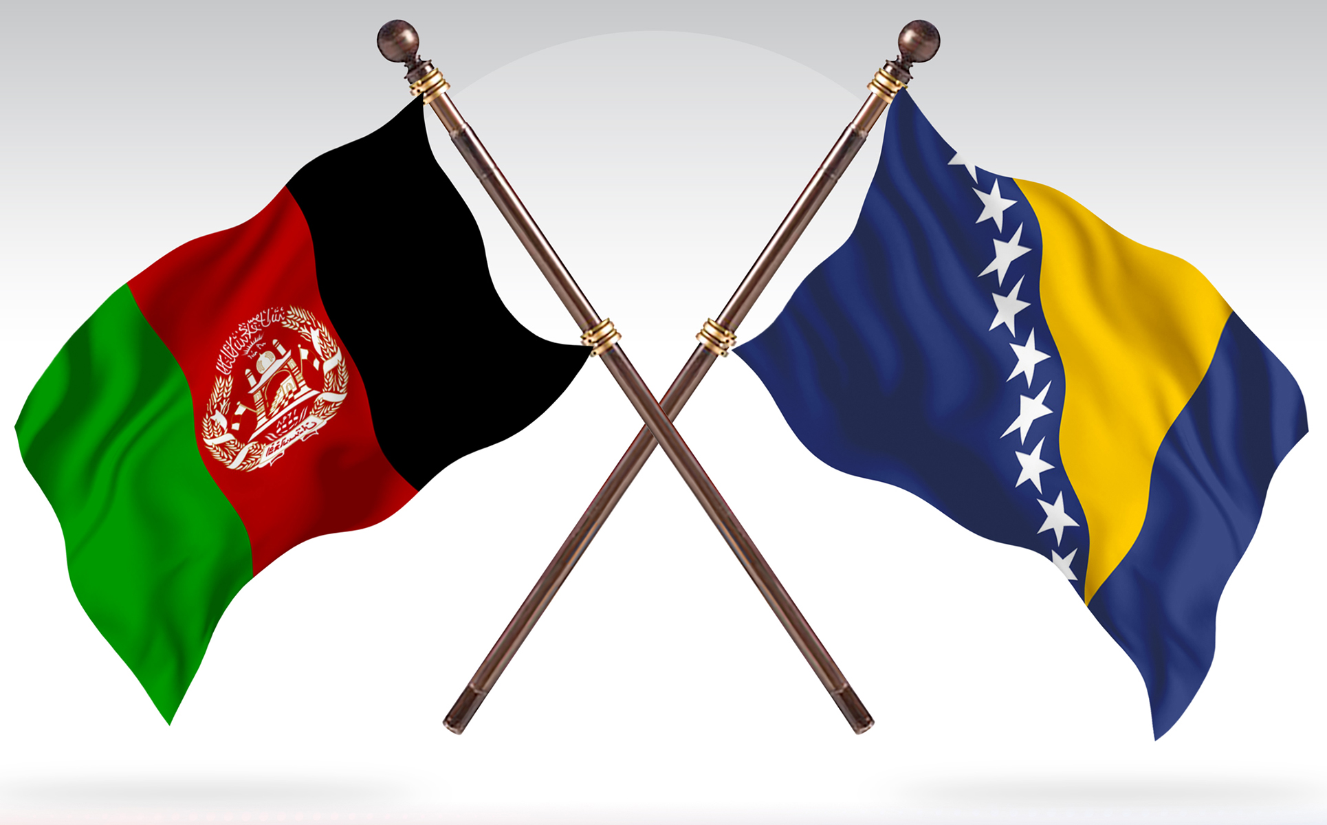 Download Иллюстрация "Afghanistan versus Bosnia Two Countries Flags - Illustration" / Afghanistan versus Bosnia Two Countries Flags - Illustration - Иллюстрация на тему графика national,patriotic,europe,asia,republic,map,flag,country,cartography,geography,nation,illustration,graphic,vector,state,world,isolated,symbol,border,icon