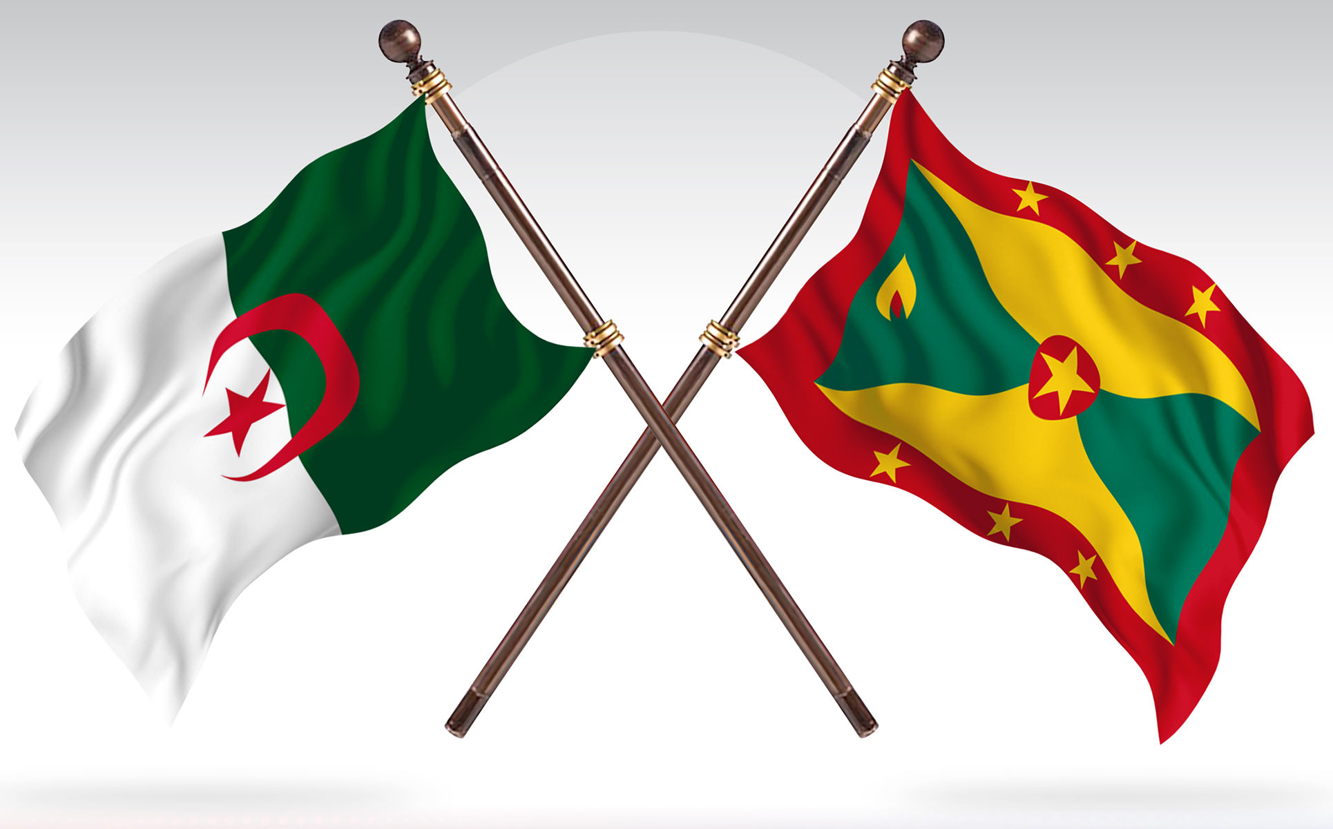 Download Иллюстрация "Algeria versus Grenada Two Countries Flags - Illustration" / Algeria versus Grenada Two Countries Flags - Illustration - Иллюстрация на тему графика national,patriotic,europe,asia,republic,map,flag,country,cartography,geography,nation,illustration,graphic,vector,state,world,isolated,symbol,border,icon