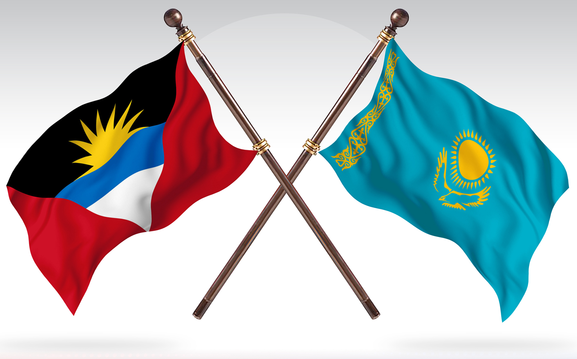 Download Иллюстрация "Antigua versus Kazakhstan Two Countries Flags - Illustration" / Antigua versus Kazakhstan Two Countries Flags - Illustration - Иллюстрация на тему графика national,patriotic,europe,asia,republic,map,flag,country,cartography,geography,nation,illustration,graphic,vector,state,world,isolated,symbol,border,icon