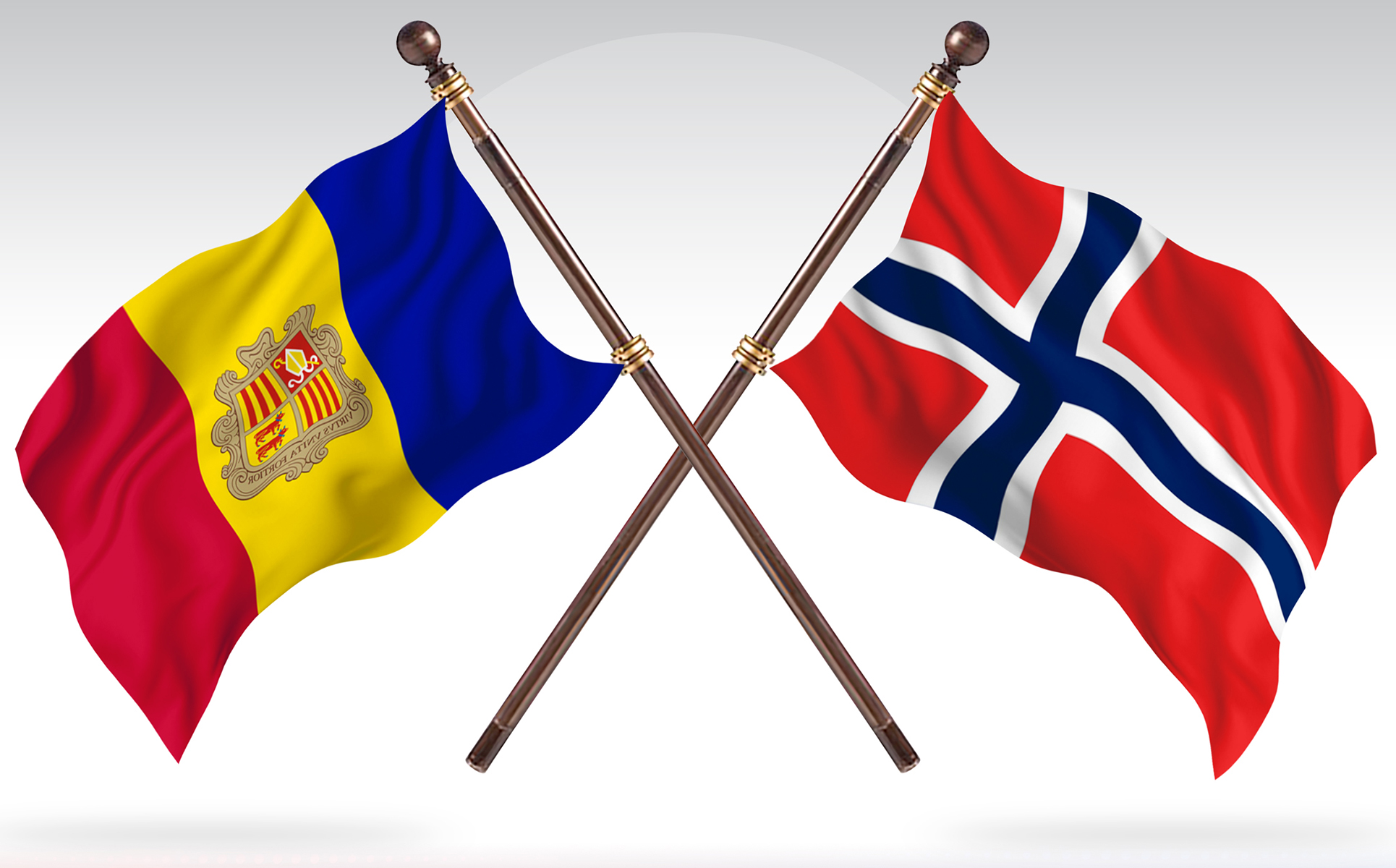 Download Иллюстрация "Andorra versus Norway Two Countries Flags - Illustration" / Andorra versus Norway Two Countries Flags - Illustration - Иллюстрация на тему графика national,patriotic,europe,asia,republic,map,flag,country,cartography,geography,nation,illustration,graphic,vector,state,world,isolated,symbol,border,icon