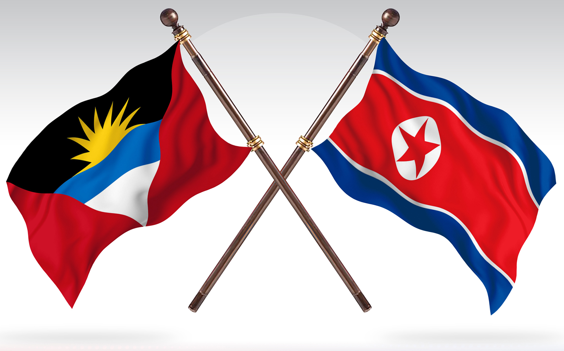 Download Иллюстрация "Antigua versus North Korea Two Countries Flags - Illustration" / Antigua versus North Korea Two Countries Flags - Illustration - Иллюстрация на тему графика national,patriotic,europe,asia,republic,map,flag,country,cartography,geography,nation,illustration,graphic,vector,state,world,isolated,symbol,border,icon