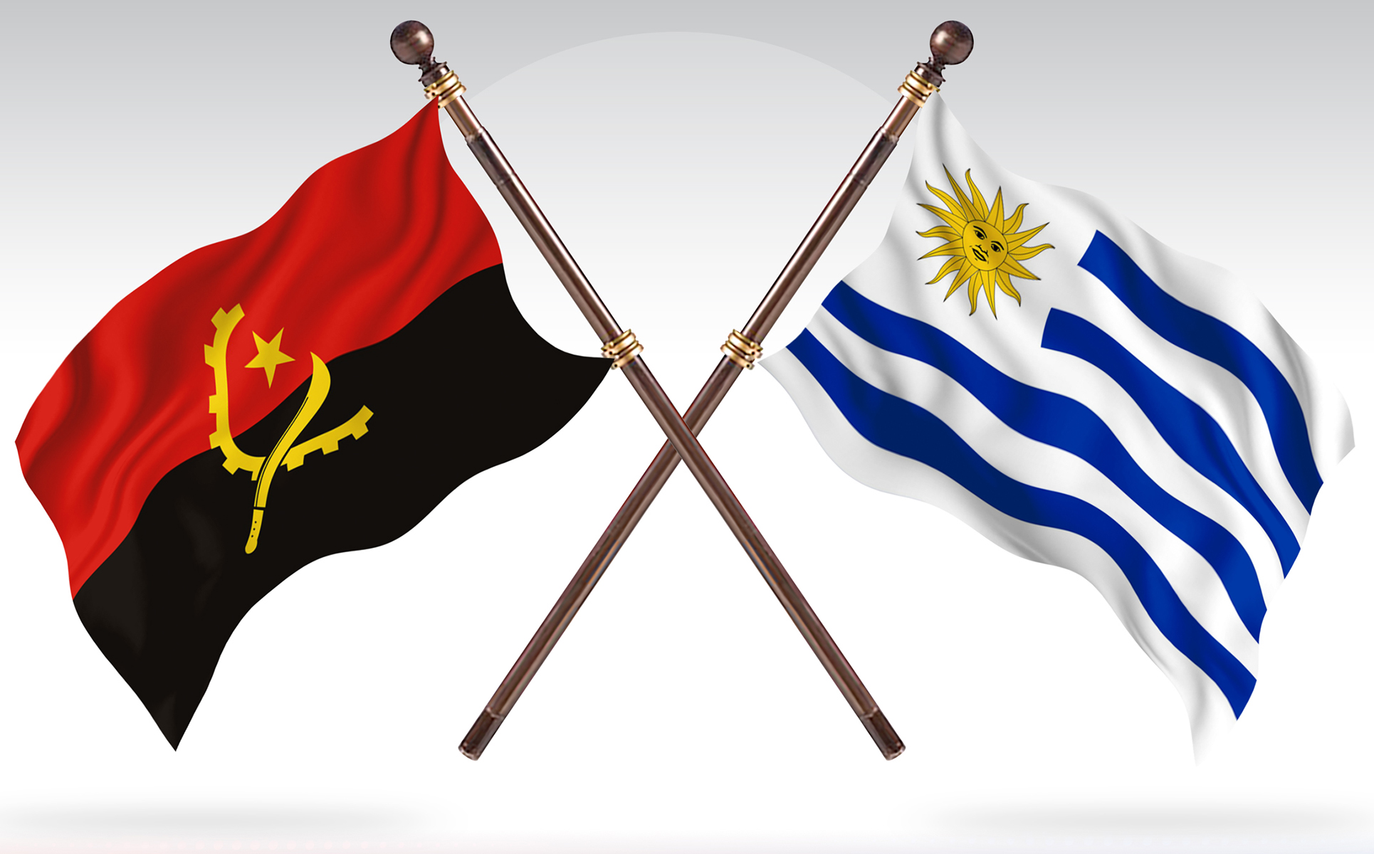 Download Иллюстрация "Angola versus Uruguay Two Countries Flags - Illustration" / Angola versus Uruguay Two Countries Flags - Illustration - Иллюстрация на тему графика national,patriotic,europe,asia,republic,map,flag,country,cartography,geography,nation,illustration,graphic,vector,state,world,isolated,symbol,border,icon