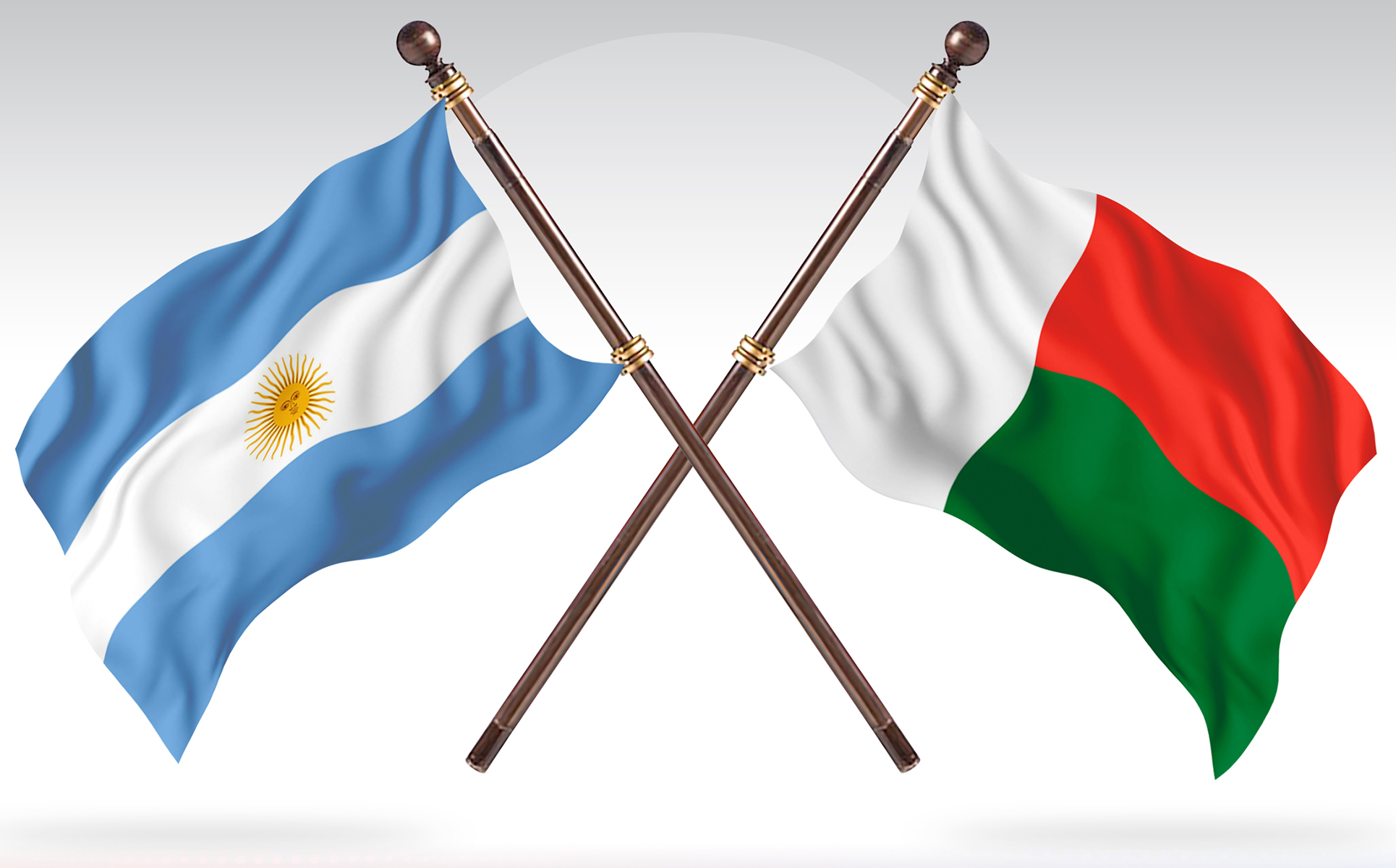 Download Иллюстрация "Argentina versus Madagascar Two Countries Flags - Illustration" / Argentina versus Madagascar Two Countries Flags - Illustration - Иллюстрация на тему графика national,patriotic,europe,asia,republic,map,flag,country,cartography,geography,nation,illustration,graphic,vector,state,world,isolated,symbol,border,icon