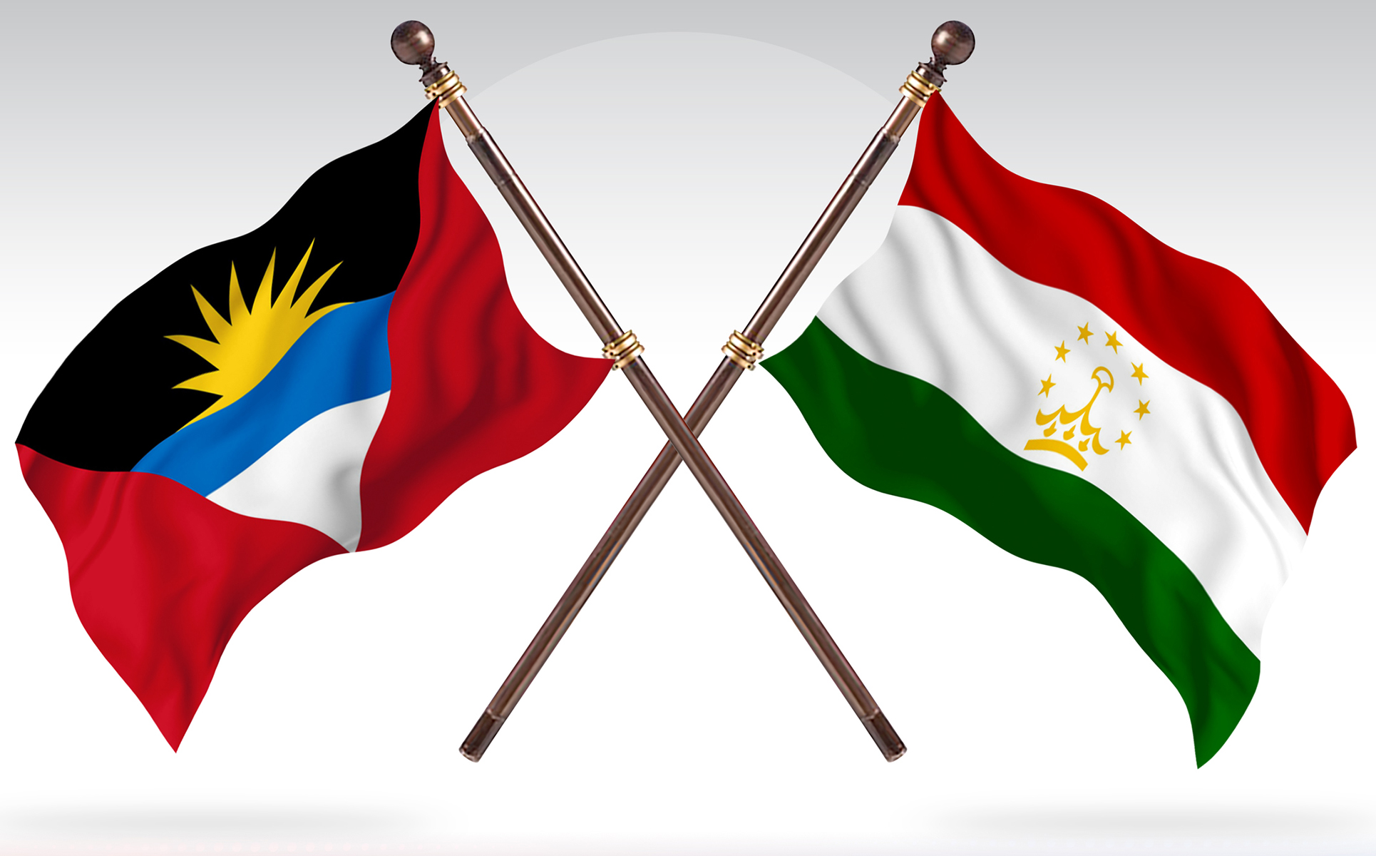 Download Иллюстрация "Antigua versus Tajikistan Two Countries Flags - Illustration" / Antigua versus Tajikistan Two Countries Flags - Illustration - Иллюстрация на тему графика national,patriotic,europe,asia,republic,map,flag,country,cartography,geography,nation,illustration,graphic,vector,state,world,isolated,symbol,border,icon