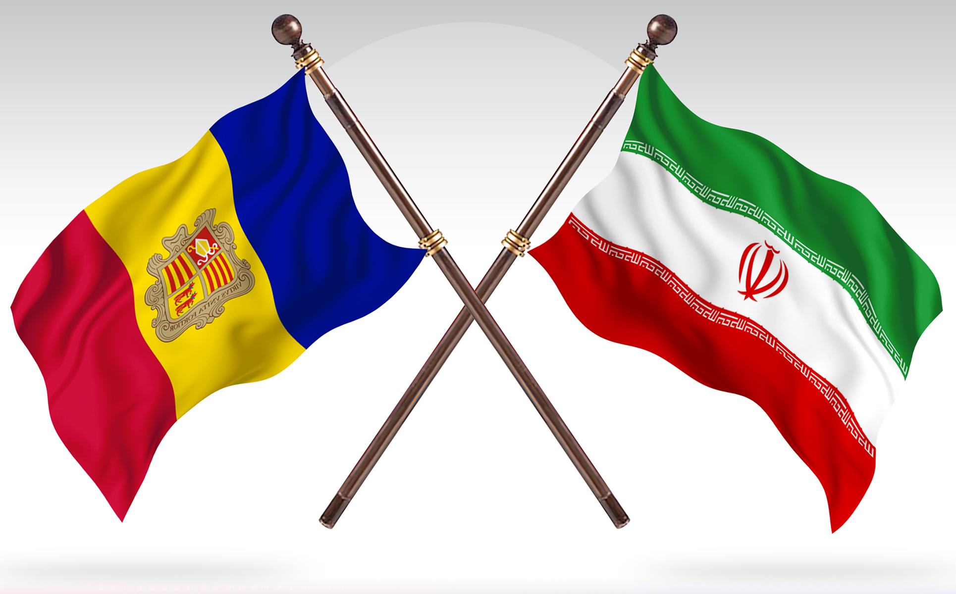 Download Иллюстрация "Andorra versus Iran Two Countries Flags - Illustration" / Andorra versus Iran Two Countries Flags - Illustration - Иллюстрация на тему графика national,patriotic,europe,asia,republic,map,flag,country,cartography,geography,nation,illustration,graphic,vector,state,world,isolated,symbol,border,icon