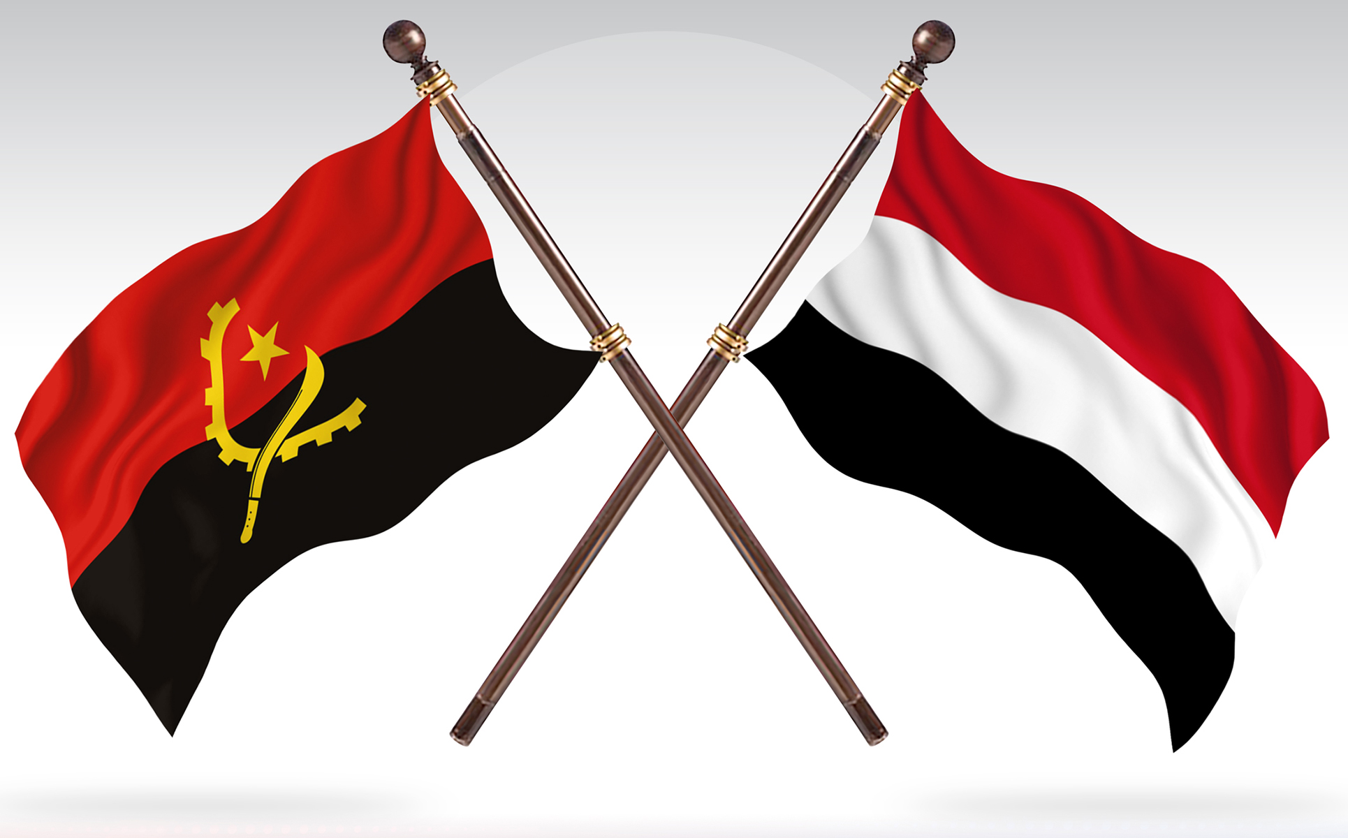 Download Иллюстрация "Angola versus Yemen Two Countries Flags - Illustration" / Angola versus Yemen Two Countries Flags - Illustration - Иллюстрация на тему графика national,patriotic,europe,asia,republic,map,flag,country,cartography,geography,nation,illustration,graphic,vector,state,world,isolated,symbol,border,icon