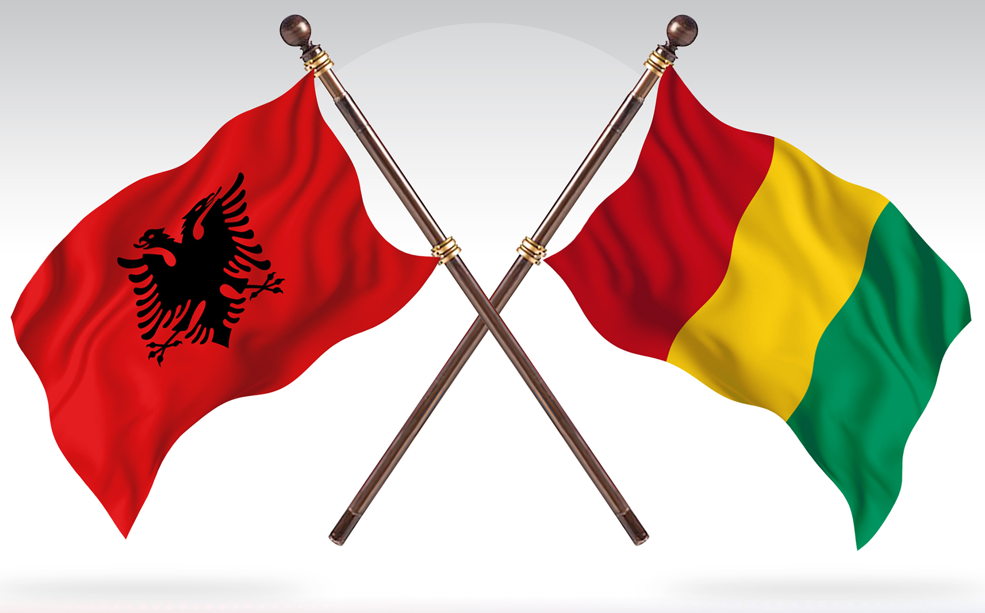 Download Иллюстрация "Albania versus Guinea Two Countries Flags - Illustration" / Albania versus Guinea Two Countries Flags - Illustration - Иллюстрация на тему графика national,patriotic,europe,asia,republic,map,flag,country,cartography,geography,nation,illustration,graphic,vector,state,world,isolated,symbol,border,icon