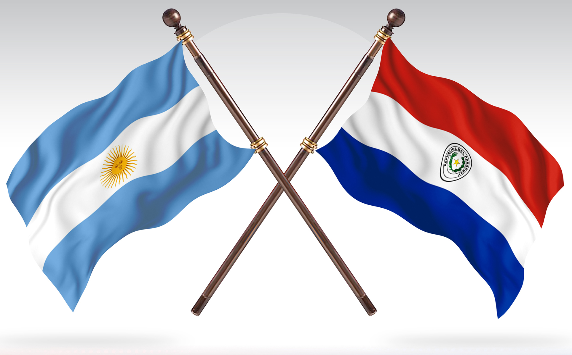 Download Иллюстрация "Argentina versus Paraguay Two Countries Flags - Illustration" / Argentina versus Paraguay Two Countries Flags - Illustration - Иллюстрация на тему графика national,patriotic,europe,asia,republic,map,flag,country,cartography,geography,nation,illustration,graphic,vector,state,world,isolated,symbol,border,icon