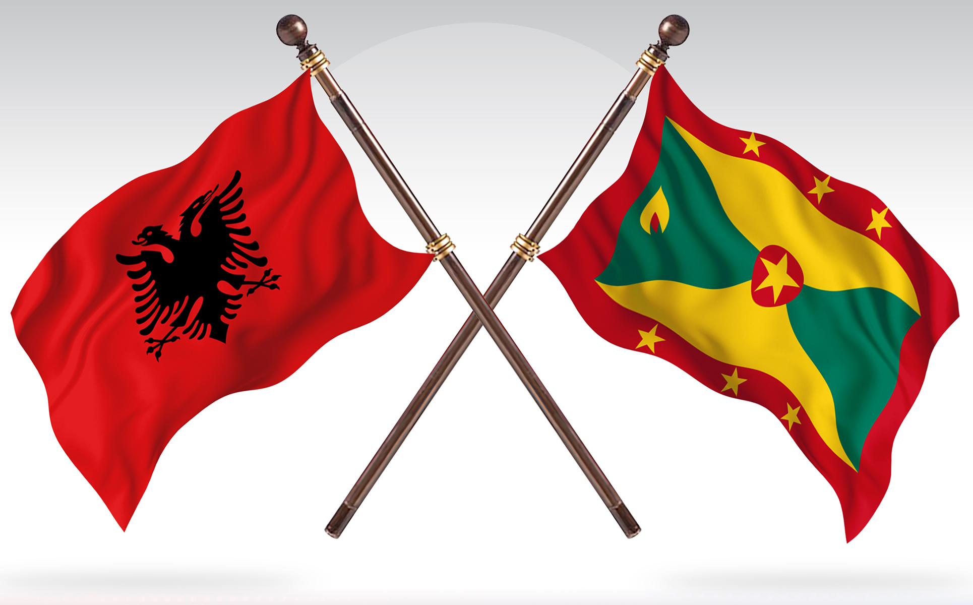Download Иллюстрация "Albania versus Grenada Two Countries Flags - Illustration" / Albania versus Grenada Two Countries Flags - Illustration - Иллюстрация на тему графика national,patriotic,europe,asia,republic,map,flag,country,cartography,geography,nation,illustration,graphic,vector,state,world,isolated,symbol,border,icon