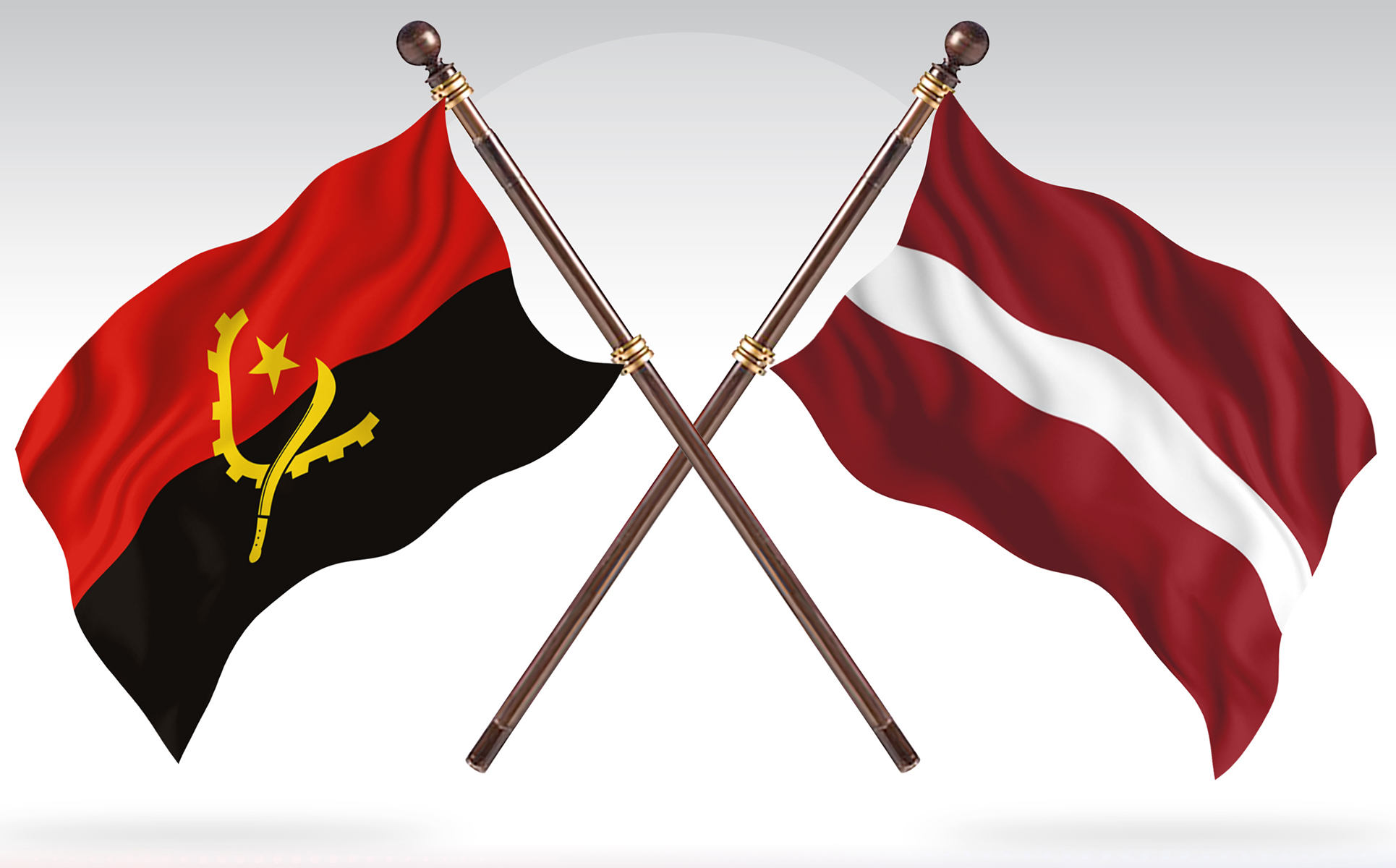 Download Иллюстрация "Angola versus Latvia Two Countries Flags - Illustration" / Angola versus Latvia Two Countries Flags - Illustration - Иллюстрация на тему графика national,patriotic,europe,asia,republic,map,flag,country,cartography,geography,nation,illustration,graphic,vector,state,world,isolated,symbol,border,icon