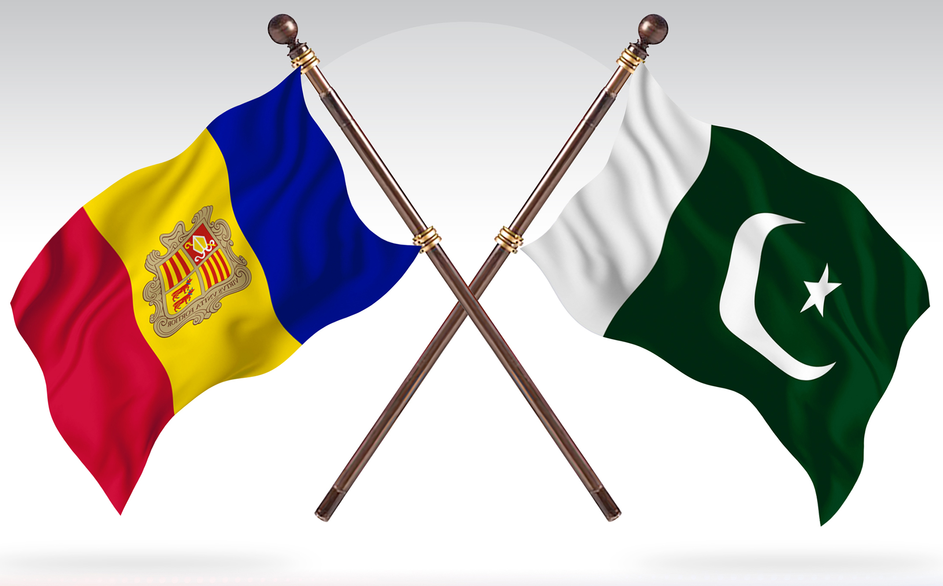 Download Иллюстрация "Andorra versus Pakistan Two Countries Flags - Illustration" / Andorra versus Pakistan Two Countries Flags - Illustration - Иллюстрация на тему графика national,patriotic,europe,asia,republic,map,flag,country,cartography,geography,nation,illustration,graphic,vector,state,world,isolated,symbol,border,icon