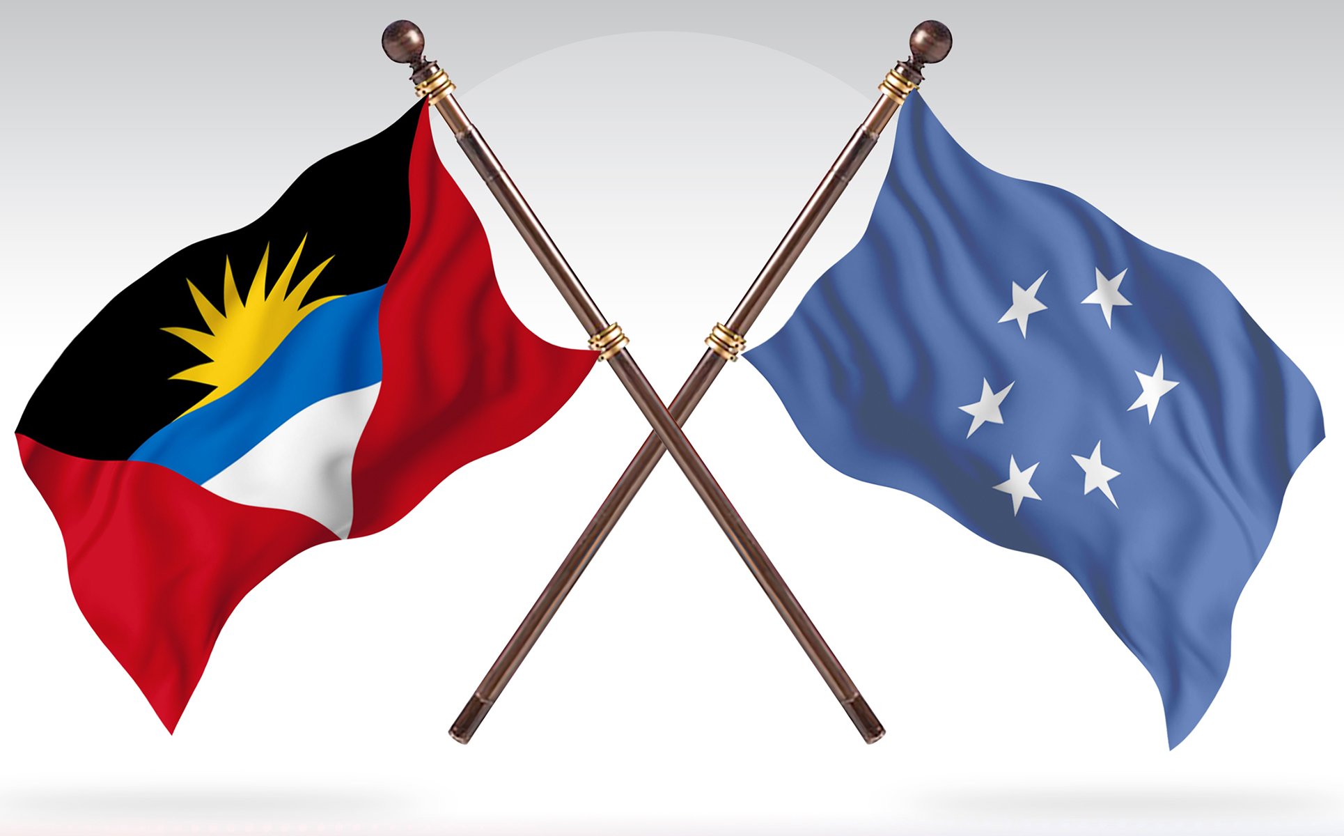 Download Иллюстрация "Antigua versus Micronesia Two Countries Flags - Illustration" / Antigua versus Micronesia Two Countries Flags - Illustration - Иллюстрация на тему графика national,patriotic,europe,asia,republic,map,flag,country,cartography,geography,nation,illustration,graphic,vector,state,world,isolated,symbol,border,icon