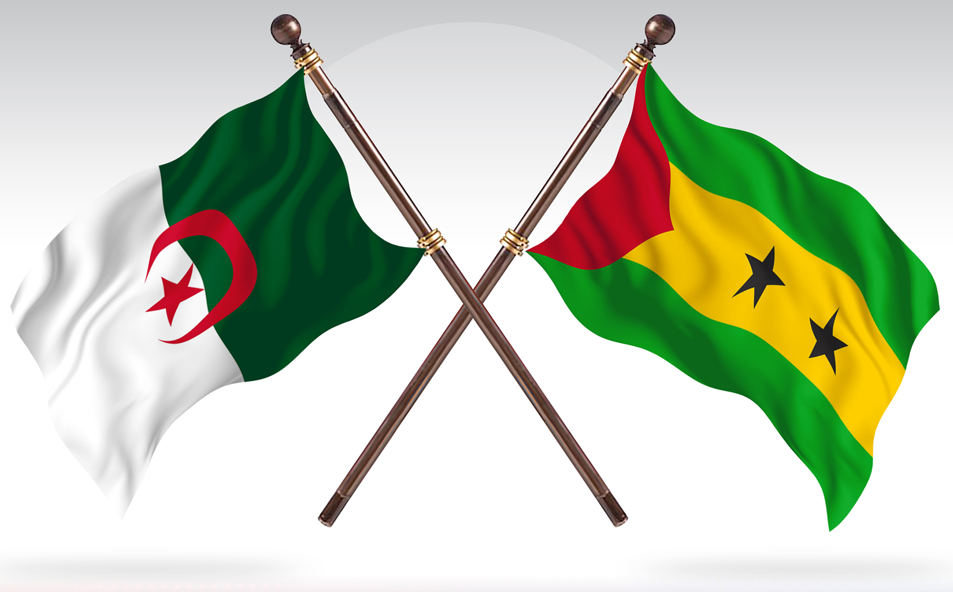Download Иллюстрация "Algeria versus Sao Tome &amp; Principe Two Countries Flags - Illustration" / Algeria versus Sao Tome &amp; Principe Two Countries Flags - Illustration - Иллюстрация на тему графика national,patriotic,europe,asia,republic,map,flag,country,cartography,geography,nation,illustration,graphic,vector,state,world,isolated,symbol,border,icon