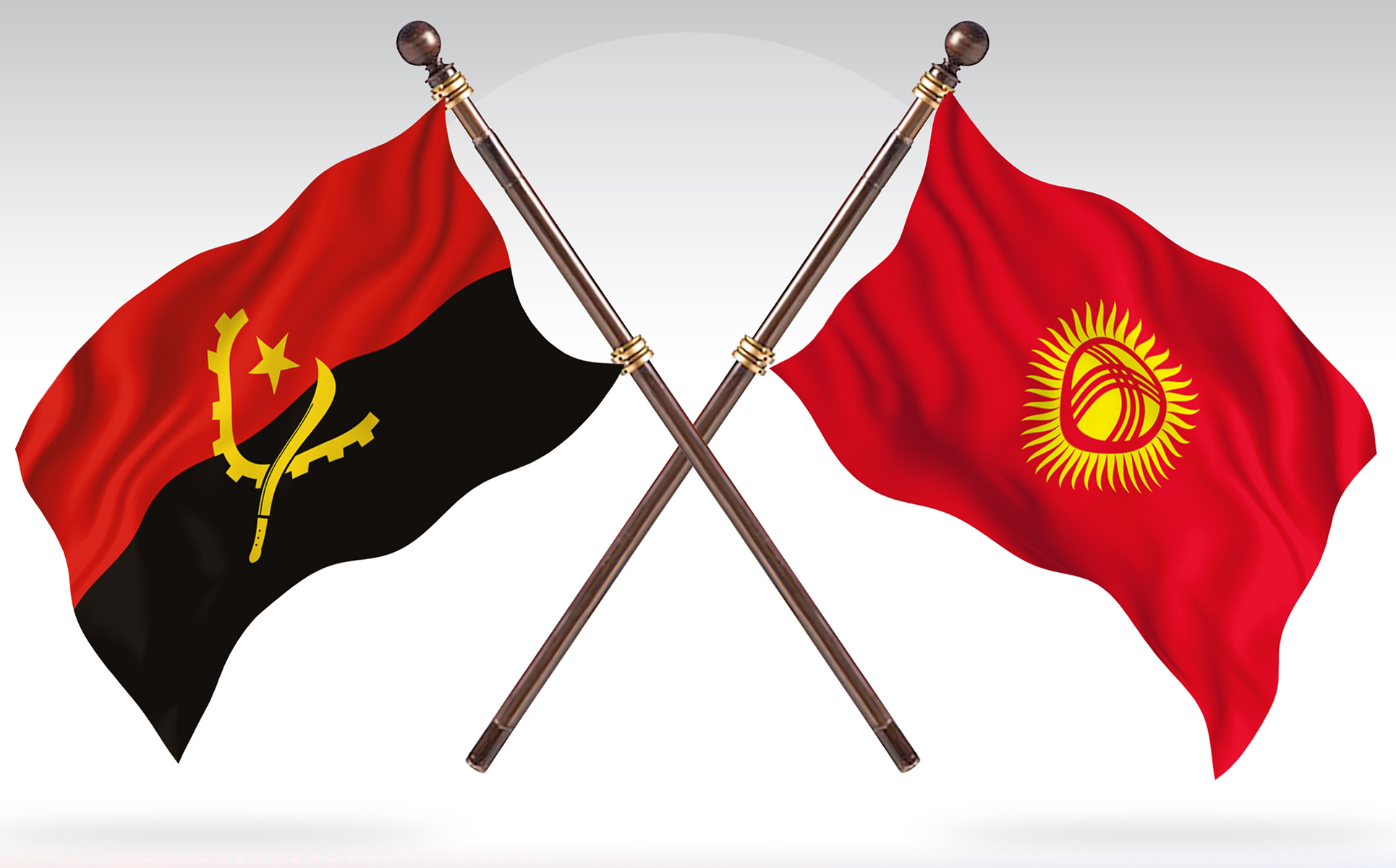 Download Иллюстрация "Angola versus Kyrgyzstan Two Countries Flags - Illustration" / Angola versus Kyrgyzstan Two Countries Flags - Illustration - Иллюстрация на тему графика national,patriotic,europe,asia,republic,map,flag,country,cartography,geography,nation,illustration,graphic,vector,state,world,isolated,symbol,border,icon