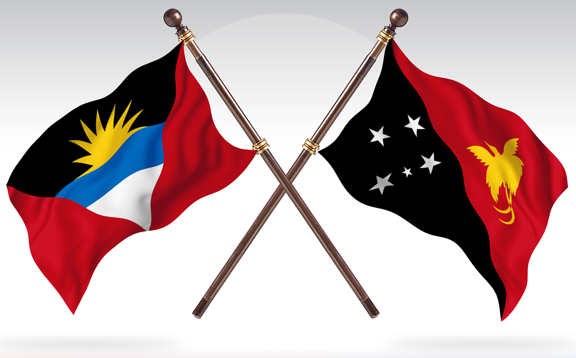 Download Иллюстрация "Antigua versus Papua New Guinea Two Countries Flags - Illustration" / Antigua versus Papua New Guinea Two Countries Flags - Illustration - Иллюстрация на тему графика national,patriotic,europe,asia,republic,map,flag,country,cartography,geography,nation,illustration,graphic,vector,state,world,isolated,symbol,border,icon