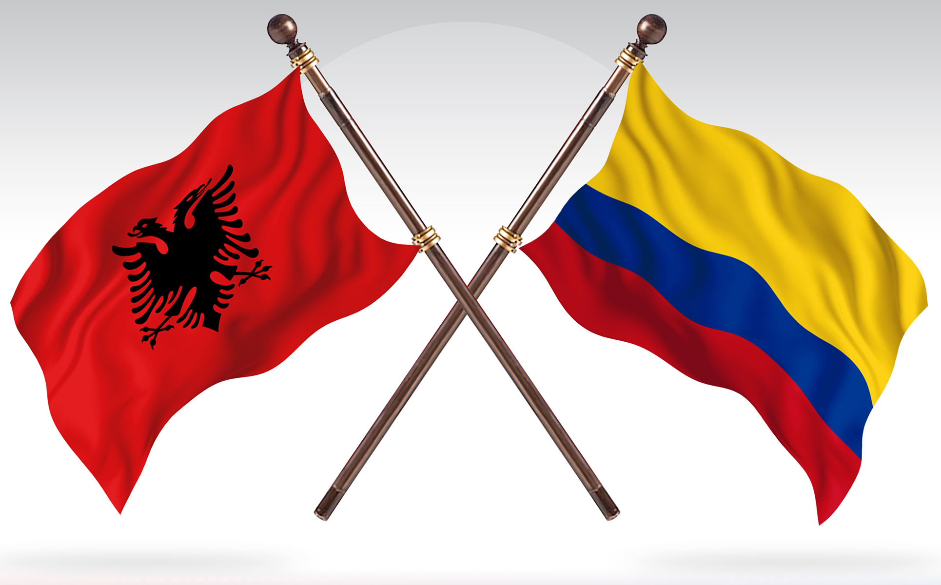Download Иллюстрация "Albania versus Colombia Two Countries Flags - Illustration" / Albania versus Colombia Two Countries Flags - Illustration - Иллюстрация на тему графика national,patriotic,europe,asia,republic,map,flag,country,cartography,geography,nation,illustration,graphic,vector,state,world,isolated,symbol,border,icon