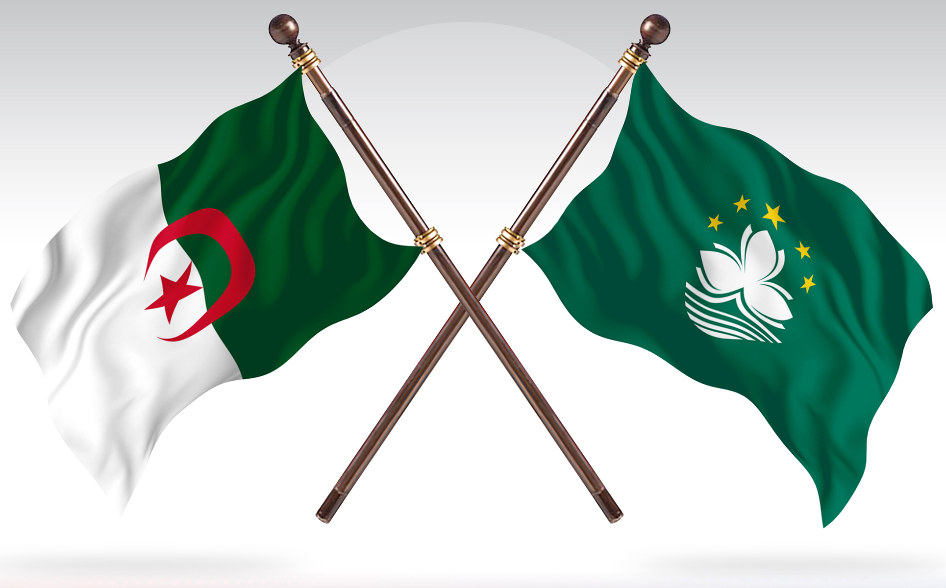 Download Иллюстрация "Algeria versus Macau Two Countries Flags - Illustration" / Algeria versus Macau Two Countries Flags - Illustration - Иллюстрация на тему графика national,patriotic,europe,asia,republic,map,flag,country,cartography,geography,nation,illustration,graphic,vector,state,world,isolated,symbol,border,icon