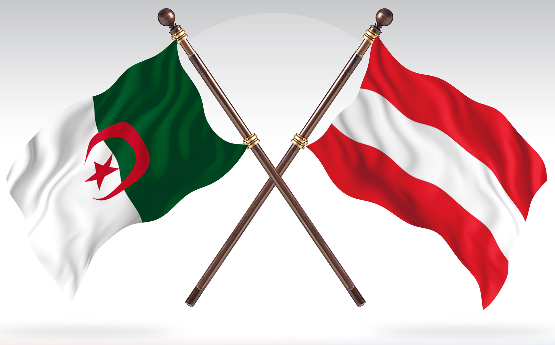 Download Иллюстрация "Algeria versus Austria Two Countries Flags - Illustration" / Algeria versus Austria Two Countries Flags - Illustration - Иллюстрация на тему графика national,patriotic,europe,asia,republic,map,flag,country,cartography,geography,nation,illustration,graphic,vector,state,world,isolated,symbol,border,icon