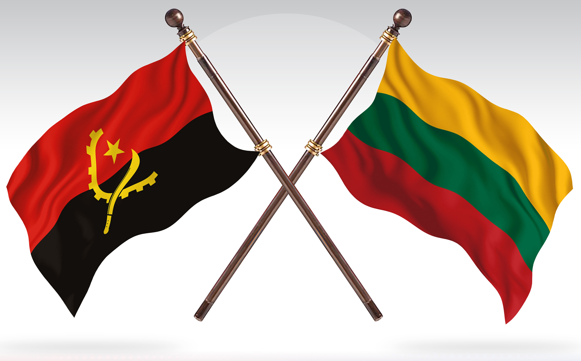 Download Иллюстрация "Angola versus Lithuania Two Countries Flags - Illustration" / Angola versus Lithuania Two Countries Flags - Illustration - Иллюстрация на тему графика national,patriotic,europe,asia,republic,map,flag,country,cartography,geography,nation,illustration,graphic,vector,state,world,isolated,symbol,border,icon