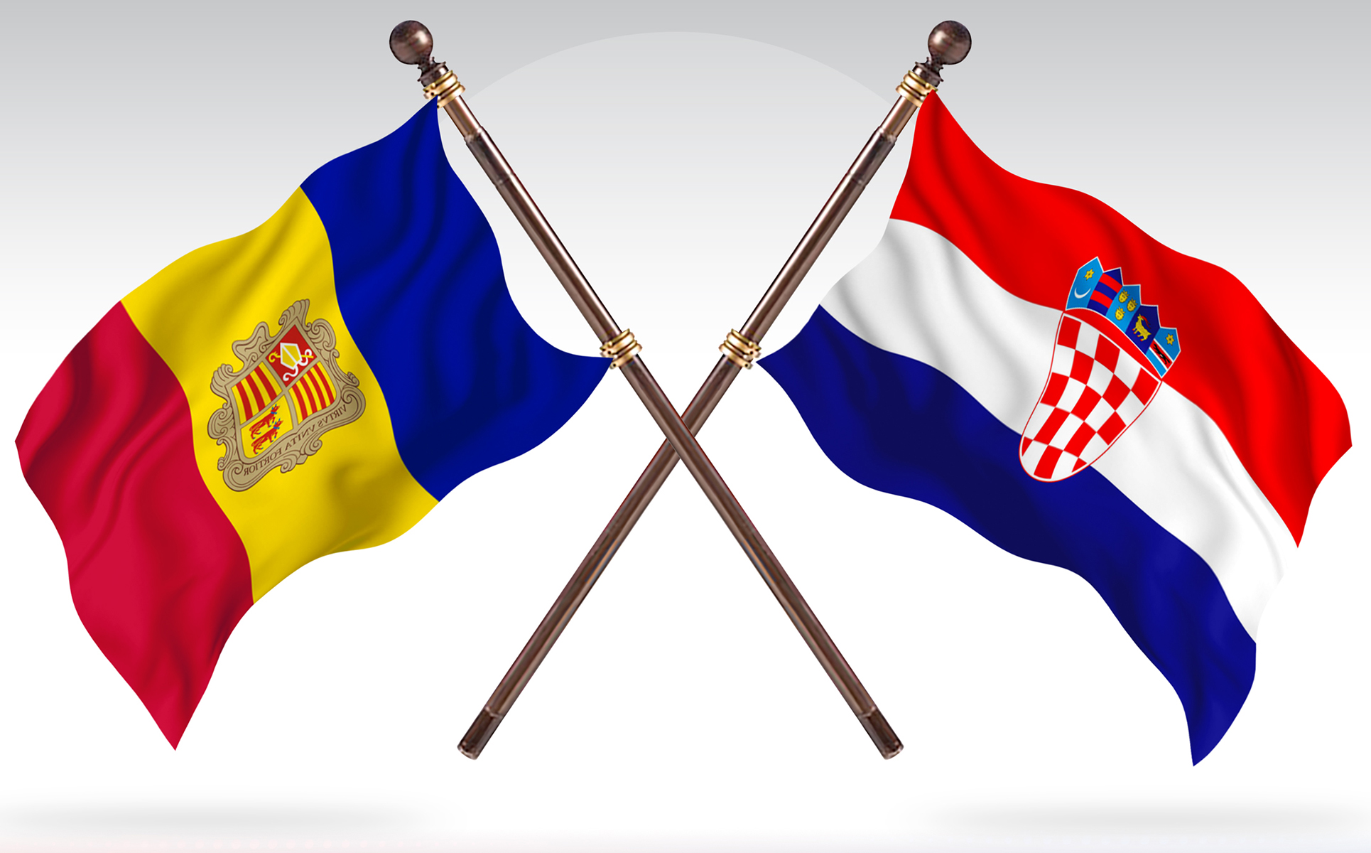 Download Иллюстрация "Andorra versus Croatia Two Countries Flags - Illustration" / Andorra versus Croatia Two Countries Flags - Illustration - Иллюстрация на тему графика national,patriotic,europe,asia,republic,map,flag,country,cartography,geography,nation,illustration,graphic,vector,state,world,isolated,symbol,border,icon