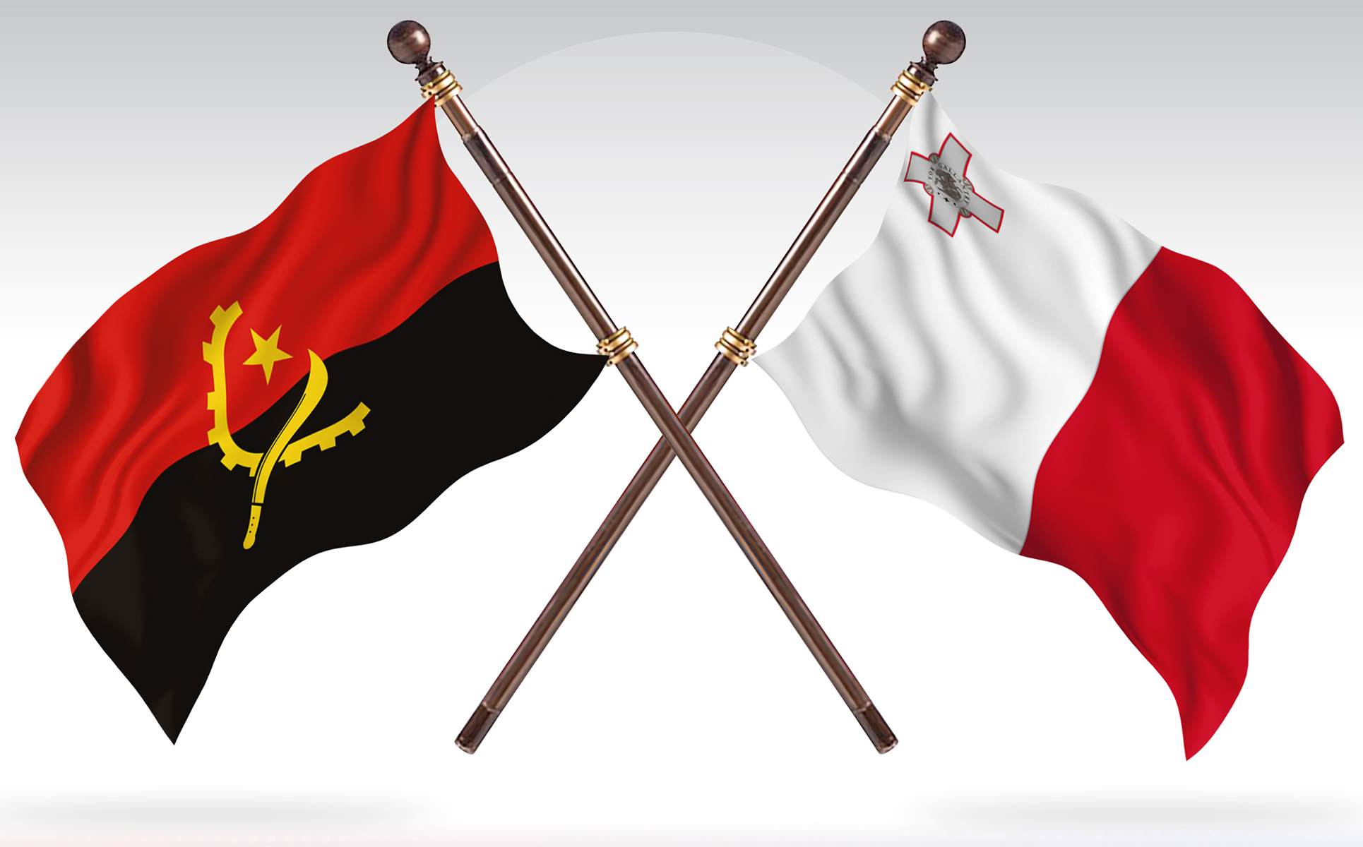 Download Иллюстрация "Angola versus Malta Two Countries Flags - Illustration" / Angola versus Malta Two Countries Flags - Illustration - Иллюстрация на тему графика national,patriotic,europe,asia,republic,map,flag,country,cartography,geography,nation,illustration,graphic,vector,state,world,isolated,symbol,border,icon