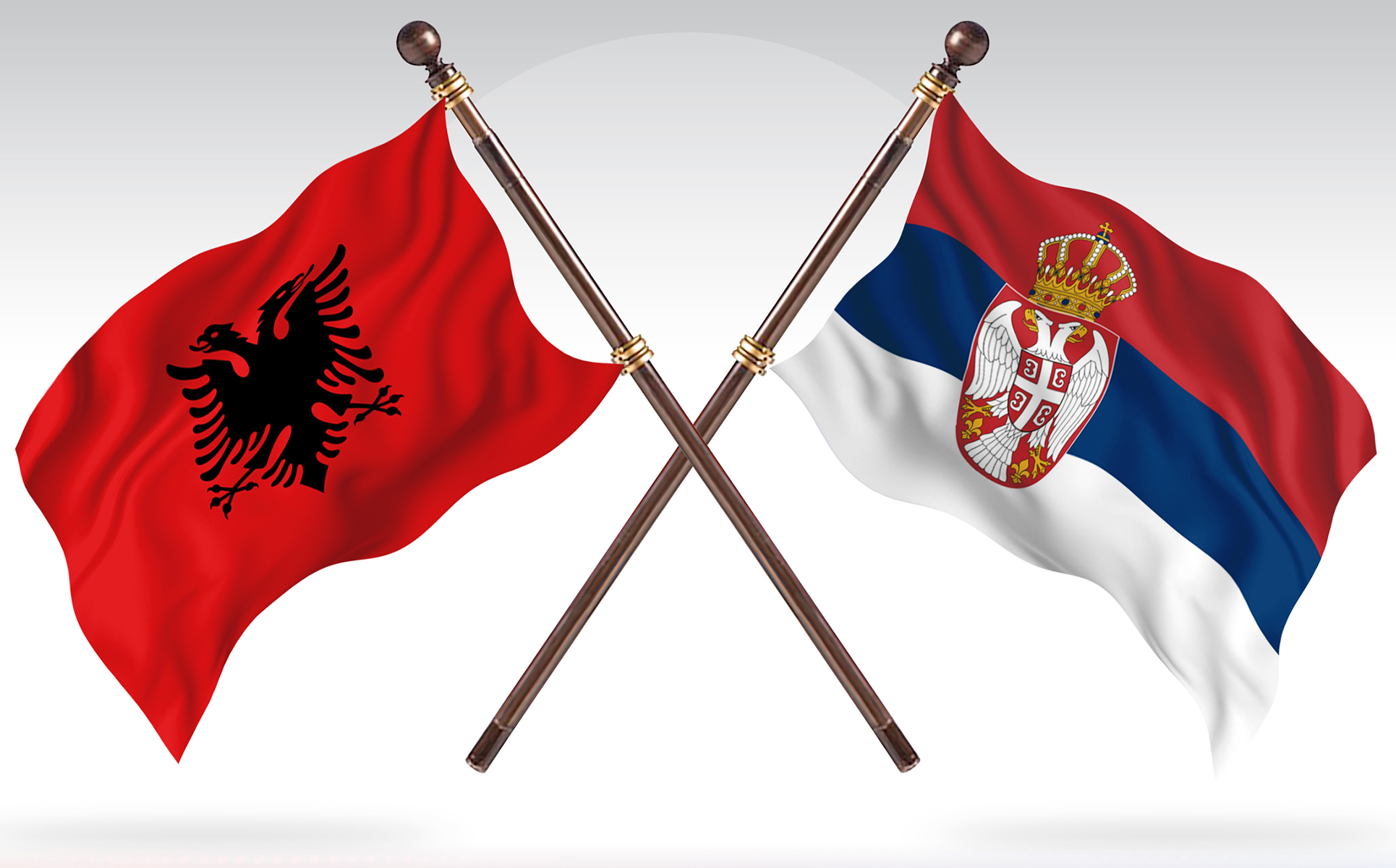 Download Иллюстрация "Albania versus Serbia Two Countries Flags - Illustration" / Albania versus Serbia Two Countries Flags - Illustration - Иллюстрация на тему графика national,patriotic,europe,asia,republic,map,flag,country,cartography,geography,nation,illustration,graphic,vector,state,world,isolated,symbol,border,icon