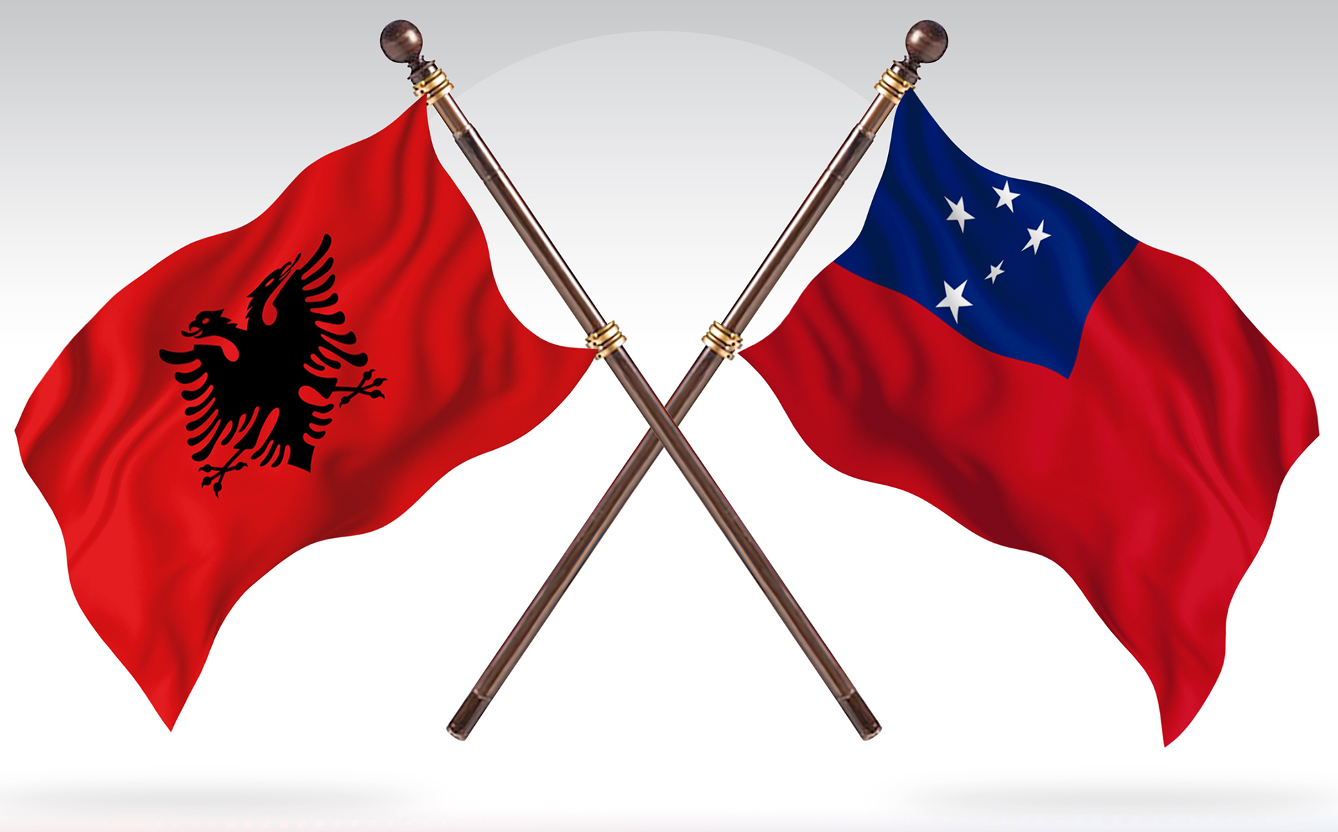 Download Иллюстрация "Albania versus Samoa  Two Countries Flags - Illustration" / Albania versus Samoa  Two Countries Flags - Illustration - Иллюстрация на тему графика national,patriotic,europe,asia,republic,map,flag,country,cartography,geography,nation,illustration,graphic,vector,state,world,isolated,symbol,border,icon