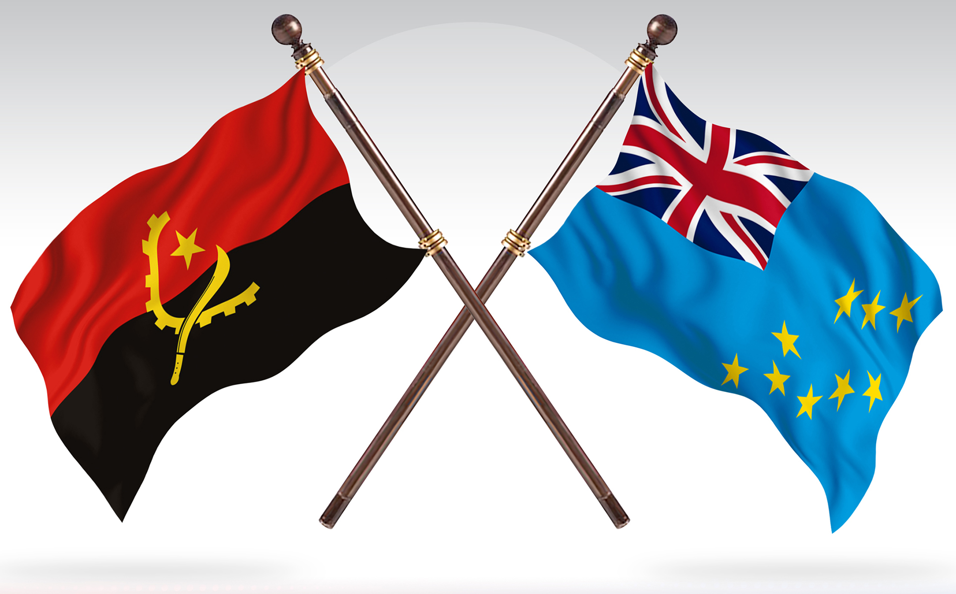 Download Иллюстрация "Angola versus Tuvalu Two Countries Flags - Illustration" / Angola versus Tuvalu Two Countries Flags - Illustration - Иллюстрация на тему графика national,patriotic,europe,asia,republic,map,flag,country,cartography,geography,nation,illustration,graphic,vector,state,world,isolated,symbol,border,icon