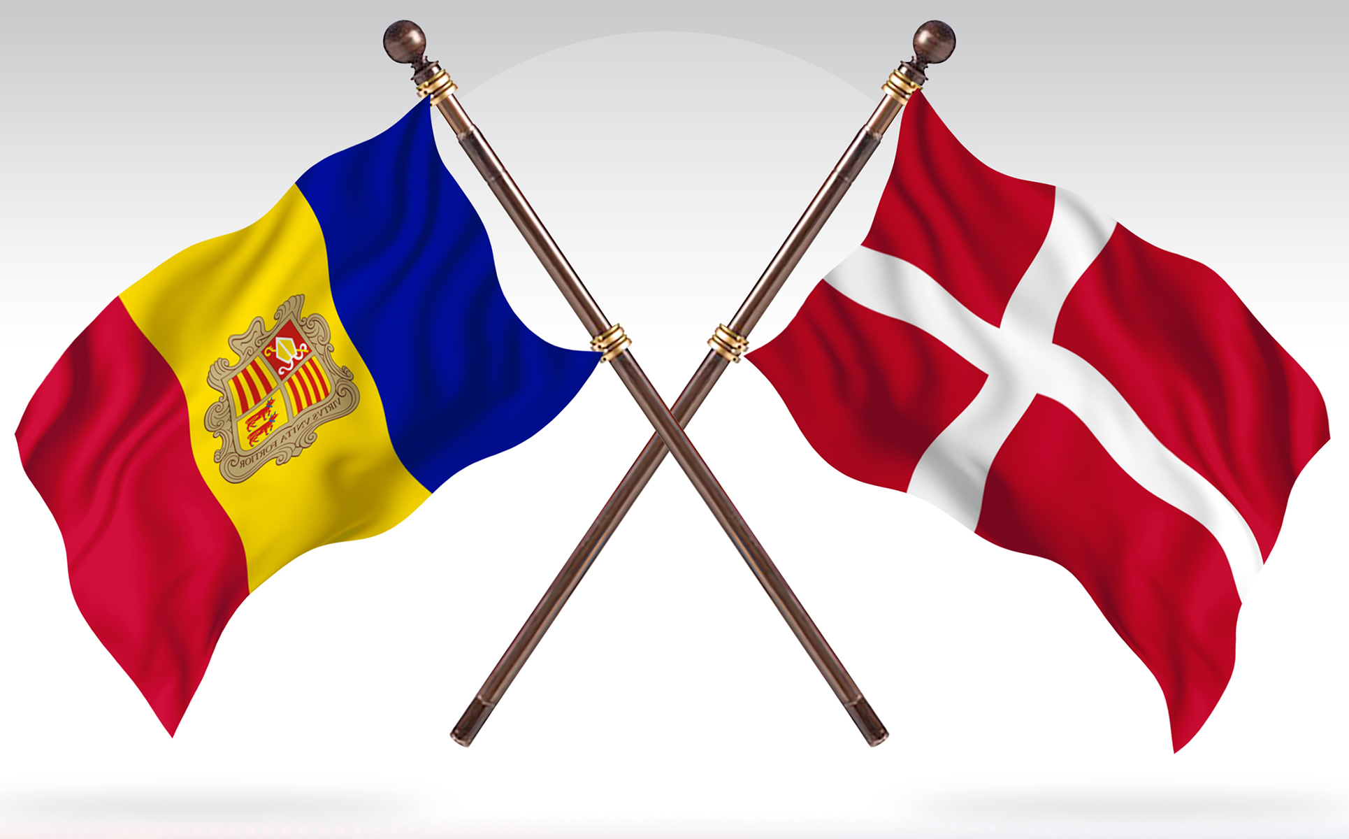 Download Иллюстрация "Andorra versus Denmark Two Countries Flags - Illustration" / Andorra versus Denmark Two Countries Flags - Illustration - Иллюстрация на тему графика national,patriotic,europe,asia,republic,map,flag,country,cartography,geography,nation,illustration,graphic,vector,state,world,isolated,symbol,border,icon