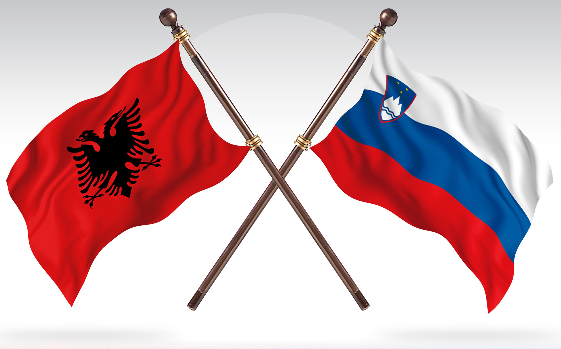 Download Иллюстрация "Albania versus Slovenia Two Countries Flags - Illustration" / Albania versus Slovenia Two Countries Flags - Illustration - Иллюстрация на тему графика national,patriotic,europe,asia,republic,map,flag,country,cartography,geography,nation,illustration,graphic,vector,state,world,isolated,symbol,border,icon