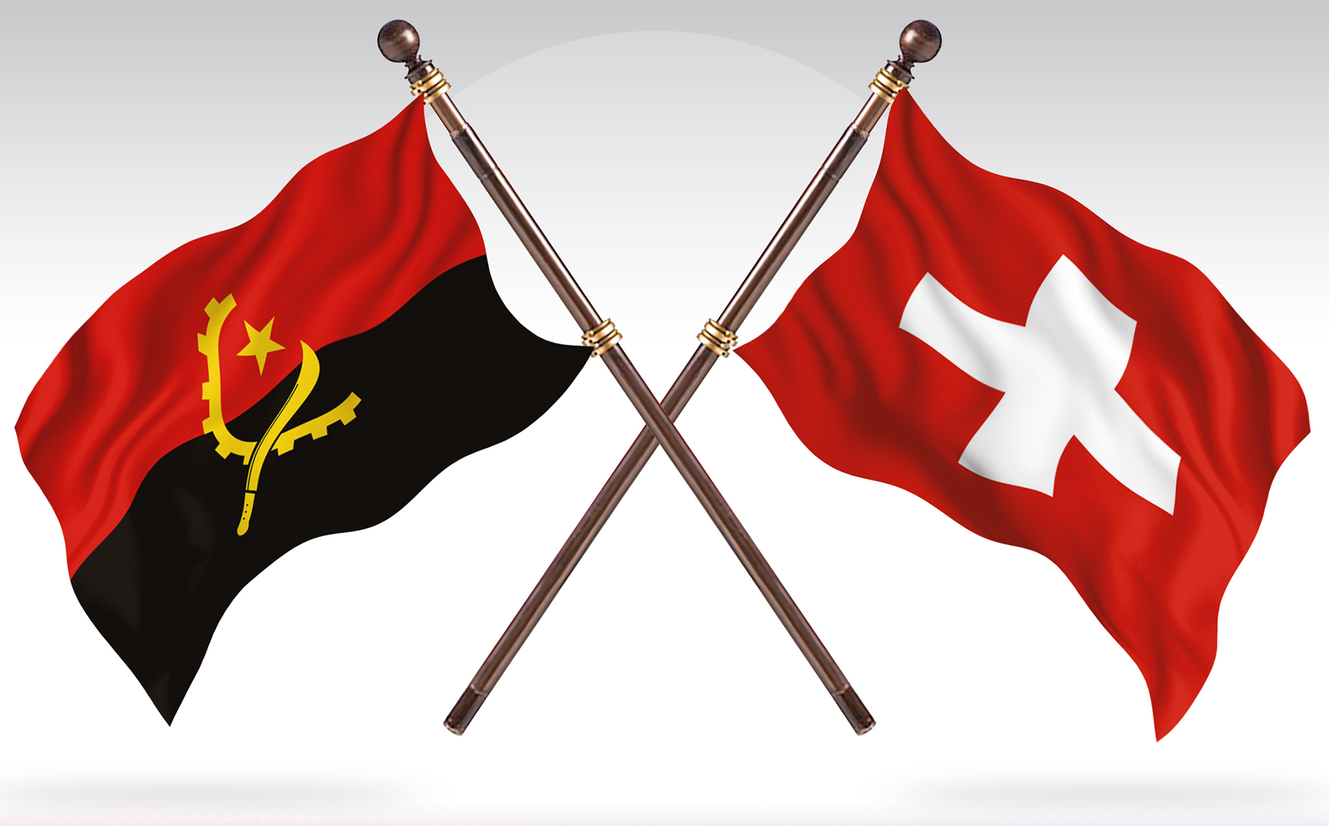 Download Иллюстрация "Angola versus Switzerland Two Countries Flags - Illustration" / Angola versus Switzerland Two Countries Flags - Illustration - Иллюстрация на тему графика national,patriotic,europe,asia,republic,map,flag,country,cartography,geography,nation,illustration,graphic,vector,state,world,isolated,symbol,border,icon