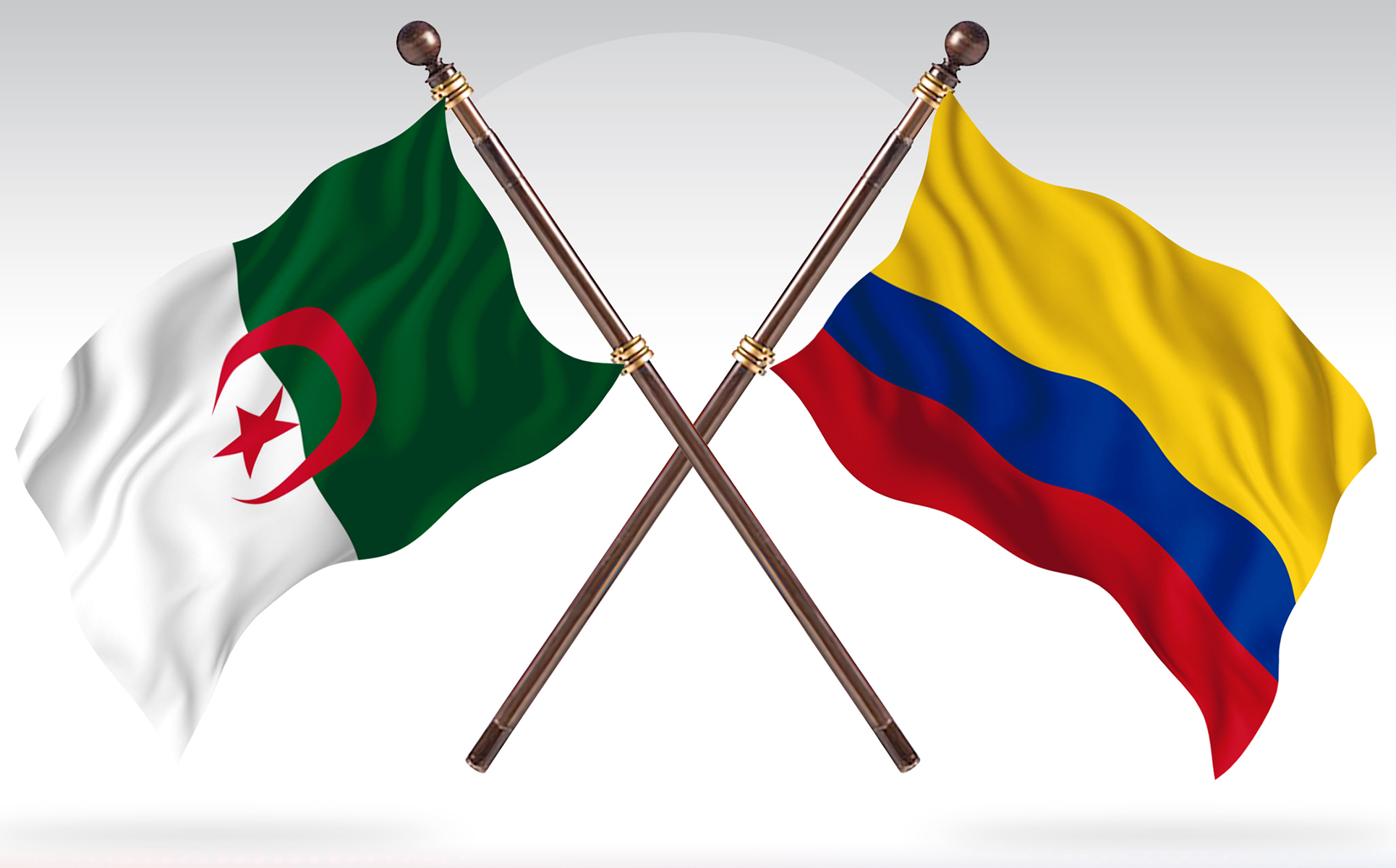 Download Иллюстрация "Algeria versus Colombia Two Countries Flags - Illustration" / Algeria versus Colombia Two Countries Flags - Illustration - Иллюстрация на тему графика national,patriotic,europe,asia,republic,map,flag,country,cartography,geography,nation,illustration,graphic,vector,state,world,isolated,symbol,border,icon