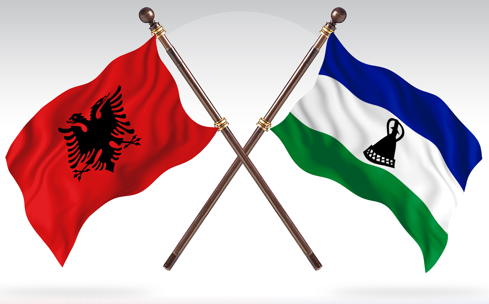 Download Иллюстрация "Albania versus Lesotho Two Countries Flags - Illustration" / Albania versus Lesotho Two Countries Flags - Illustration - Иллюстрация на тему графика national,patriotic,europe,asia,republic,map,flag,country,cartography,geography,nation,illustration,graphic,vector,state,world,isolated,symbol,border,icon
