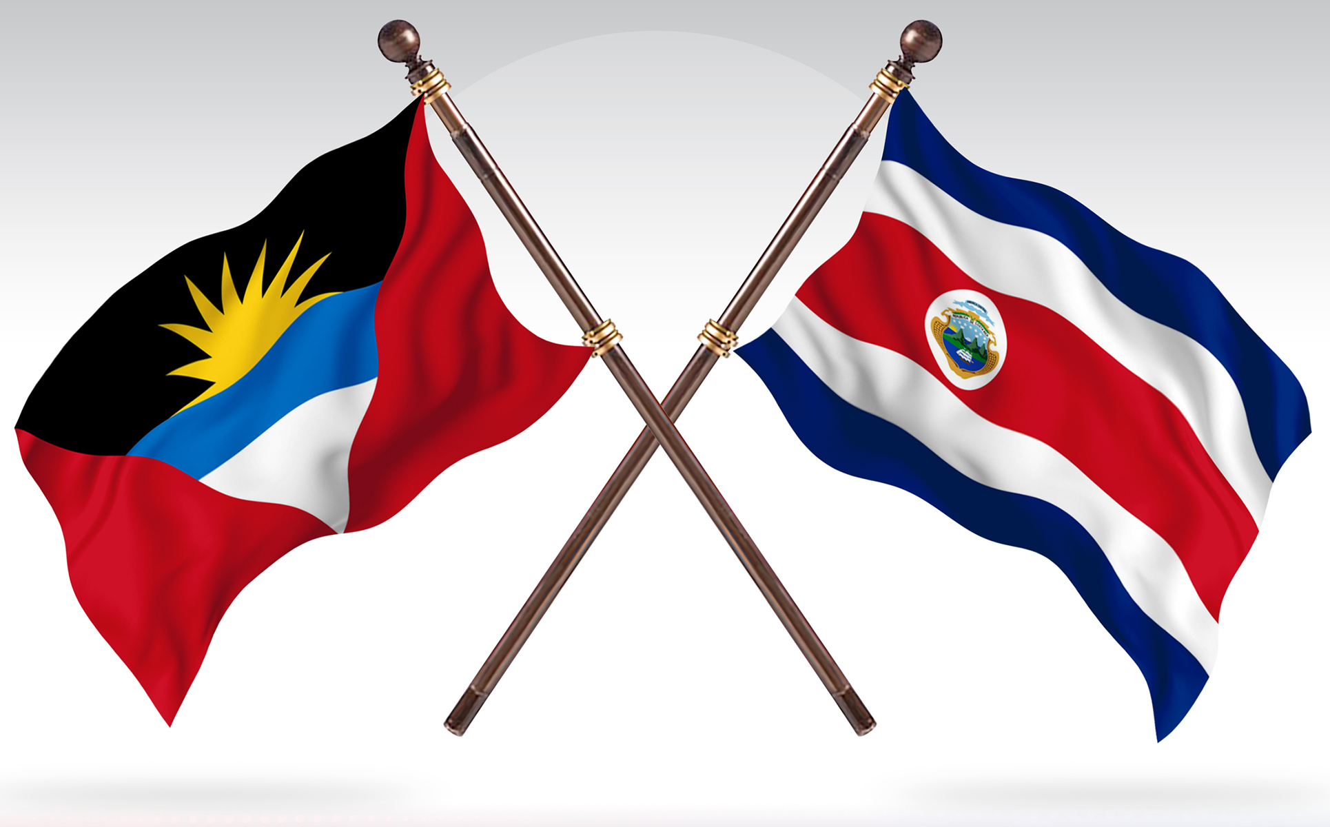 Download Иллюстрация "Antigua versus Costa Rica Two Countries Flags - Illustration" / Antigua versus Costa Rica Two Countries Flags - Illustration - Иллюстрация на тему графика national,patriotic,europe,asia,republic,map,flag,country,cartography,geography,nation,illustration,graphic,vector,state,world,isolated,symbol,border,icon