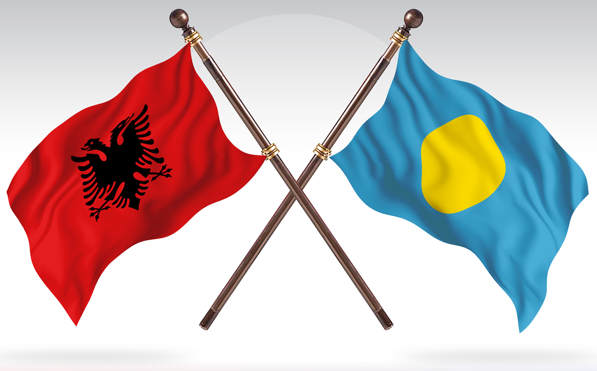 Download Иллюстрация "Albania versus Palau Two Countries Flags - Illustration" / Albania versus Palau Two Countries Flags - Illustration - Иллюстрация на тему графика national,patriotic,europe,asia,republic,map,flag,country,cartography,geography,nation,illustration,graphic,vector,state,world,isolated,symbol,border,icon